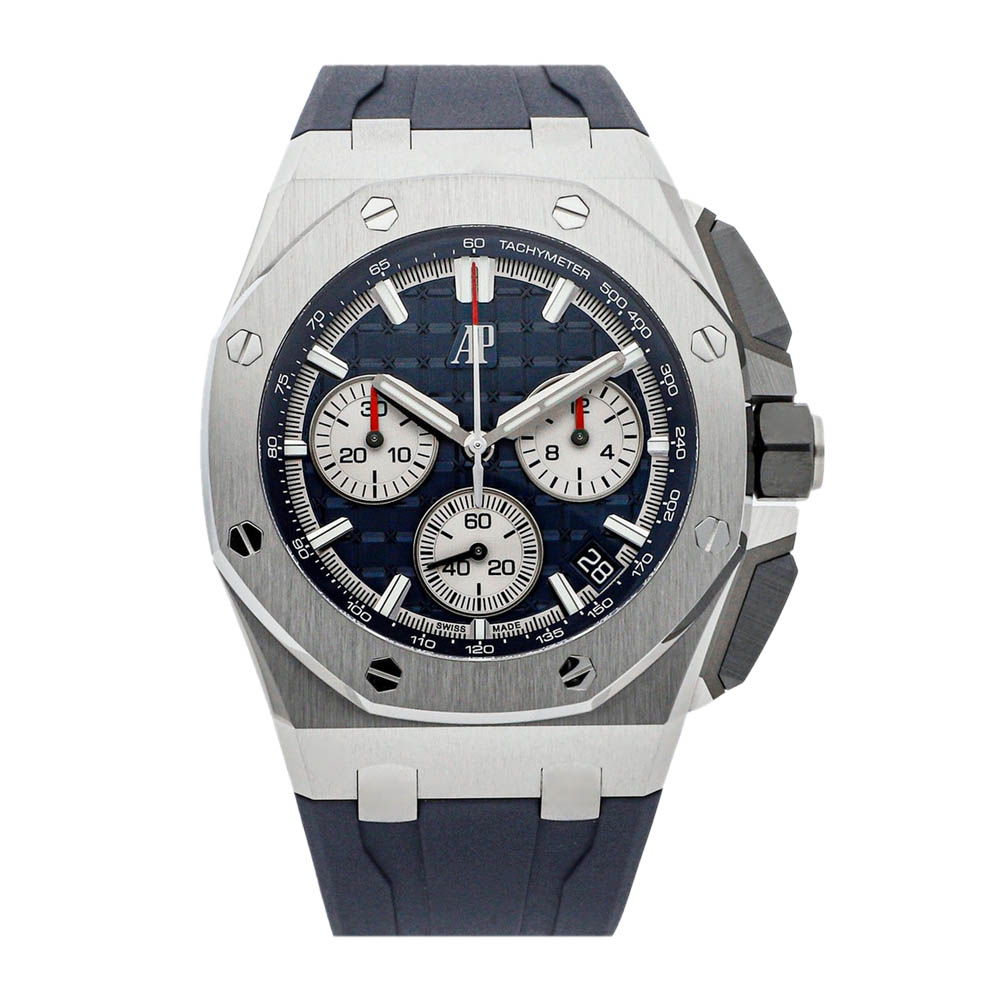 

Audemars Piguet Blue Titanium Royal Oak Offshore Chronograph 26420TI.OO.A027CA.01 Men's Wristwatch