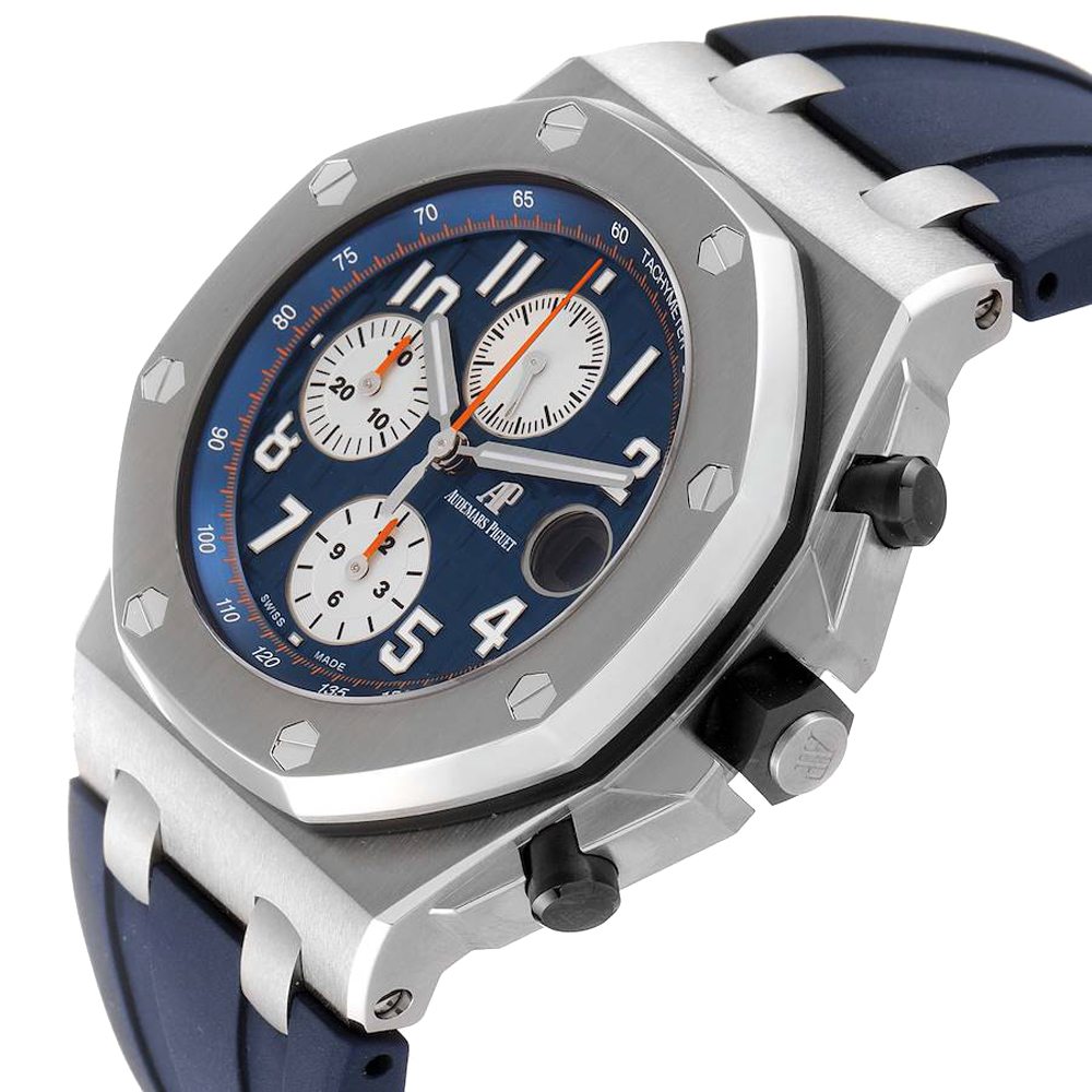 

Audemars Piguet Blue Stainless Steel Royal Oak Offshore Chronograph 26470ST Men's Wristwatch 42 MM