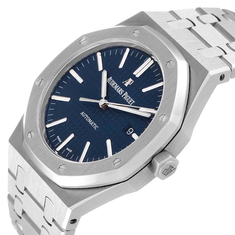 

Audemars Piguet Blue Stainless Steel Royal Oak 15400ST Men's Wristwatch 41 MM