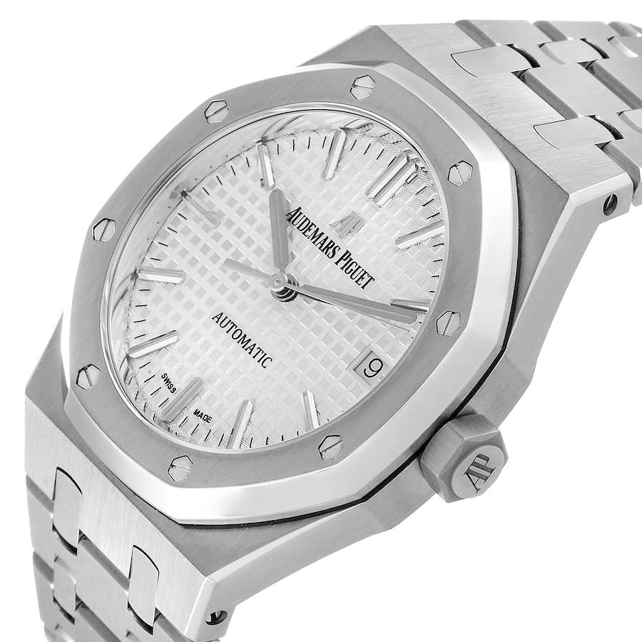 

Audemars Piguet Silver Stainless Steel Royal Oak 15450ST Automatic Men's Wristwatch 37 MM