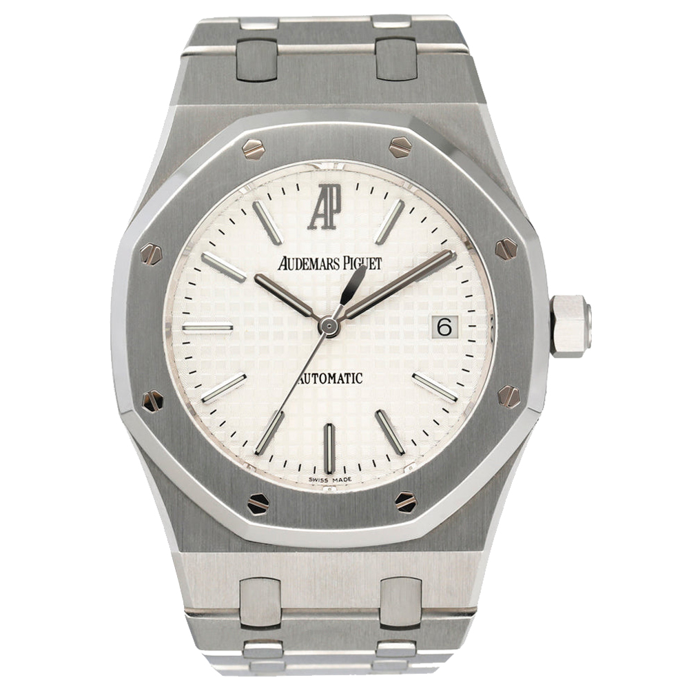 

Audemars Piguet White Stainless Steel Royal Oak 15300ST Men's Wristwatch 39 mm