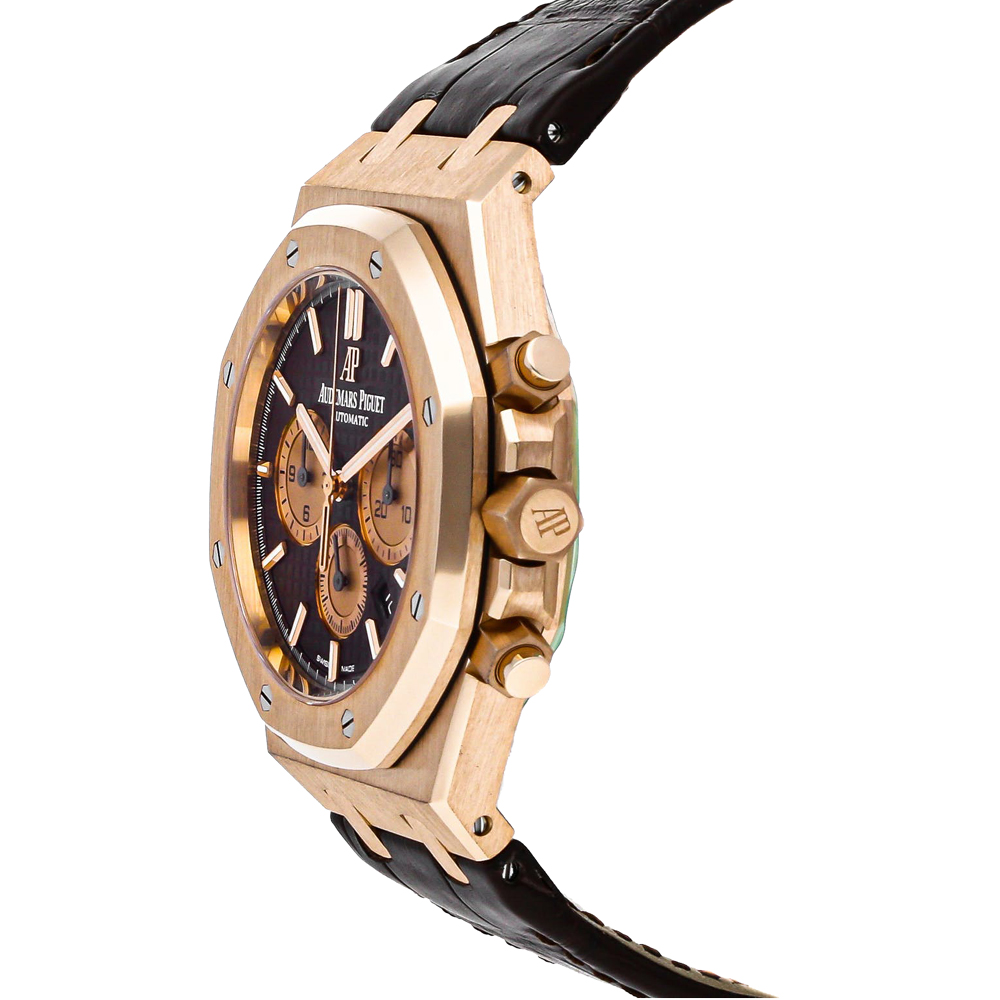 

Audemars Piguet Black 18K Rose Gold Royal Oak 26331OR Men's Wristwatch