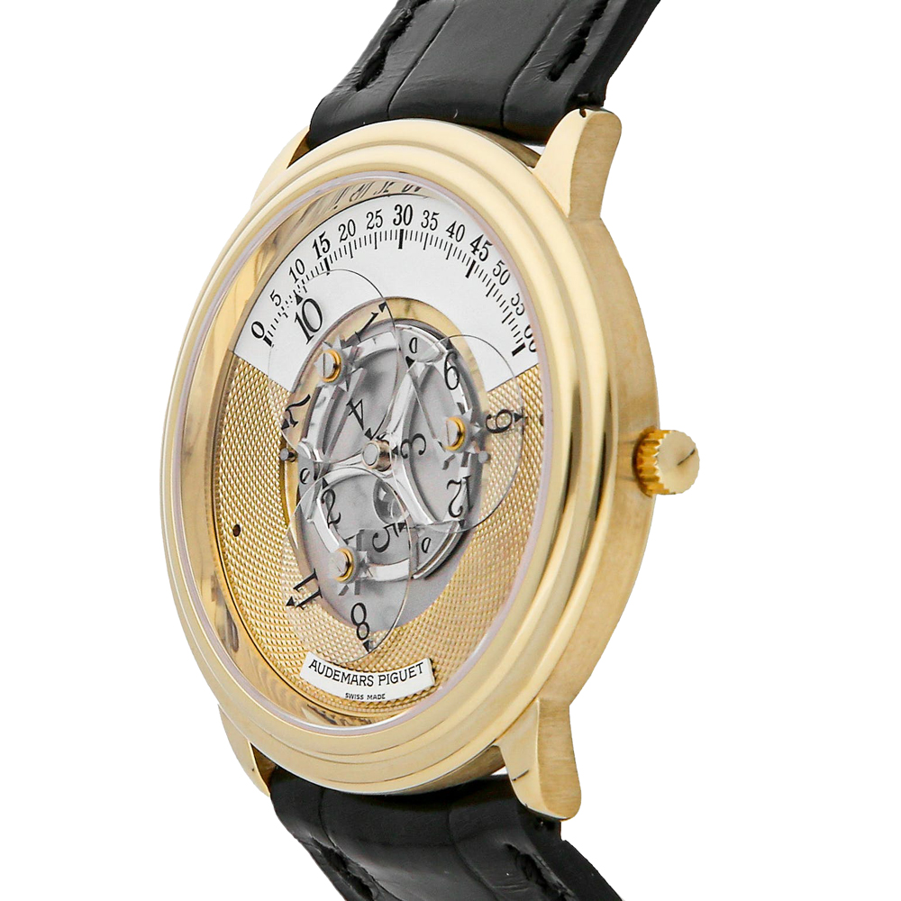 

Audemars Piguet Silver 18K Yellow Gold Classique Star Wheel 25720BA.OO.A002XX.01 Men's Wristwatch 36 MM