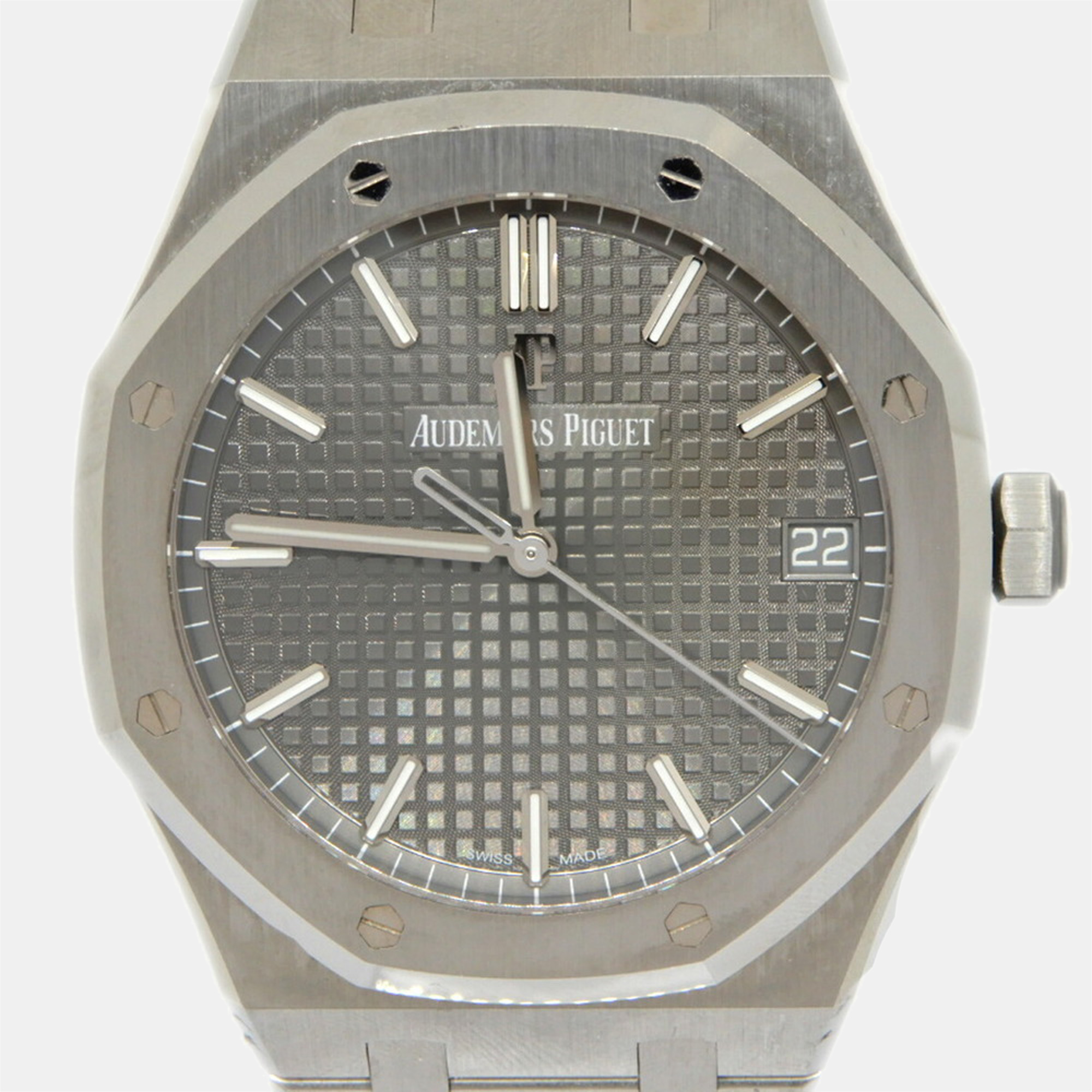 

Audemars Piguet Grey Stainless Steel Royal Oak Automatic Men's Wristwatch 41 mm