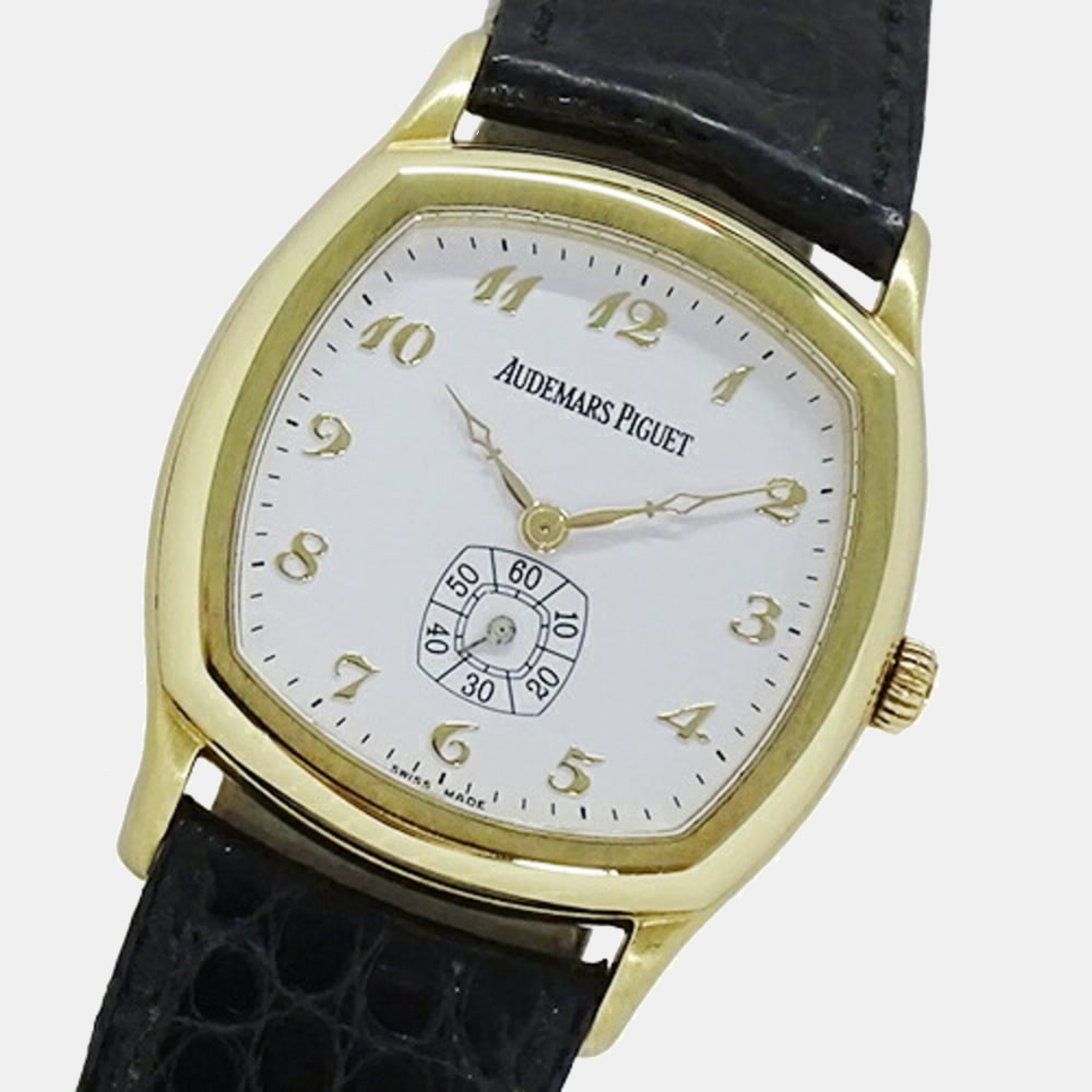 

Audemars Piguet Silver 18K Yellow Gold John Schaefer 14985BA/O/0442/01 Men's Wristwatch 33 mm