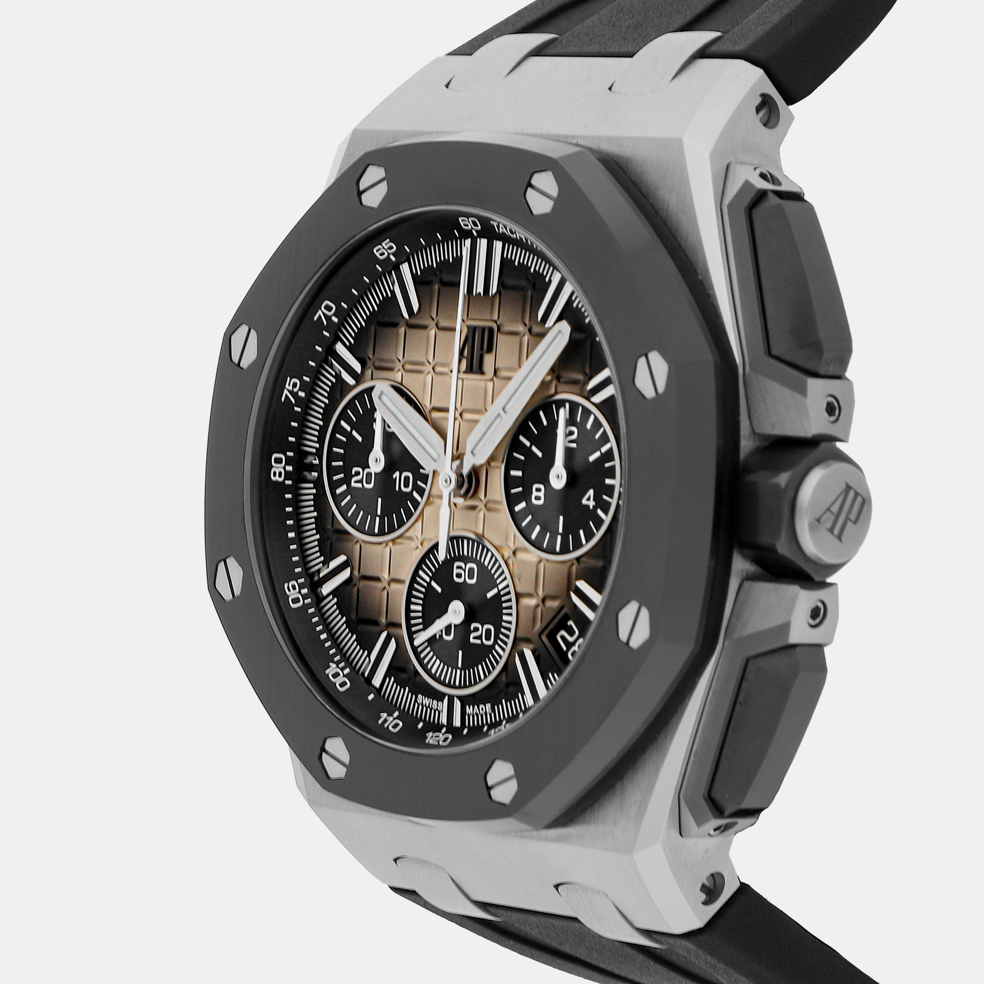 

Audemars Piguet Brown Stainless Steel Royal Oak Offshore 26420SO.OO.A600CA.01 Automatic Men's Wristwatch 43 mm