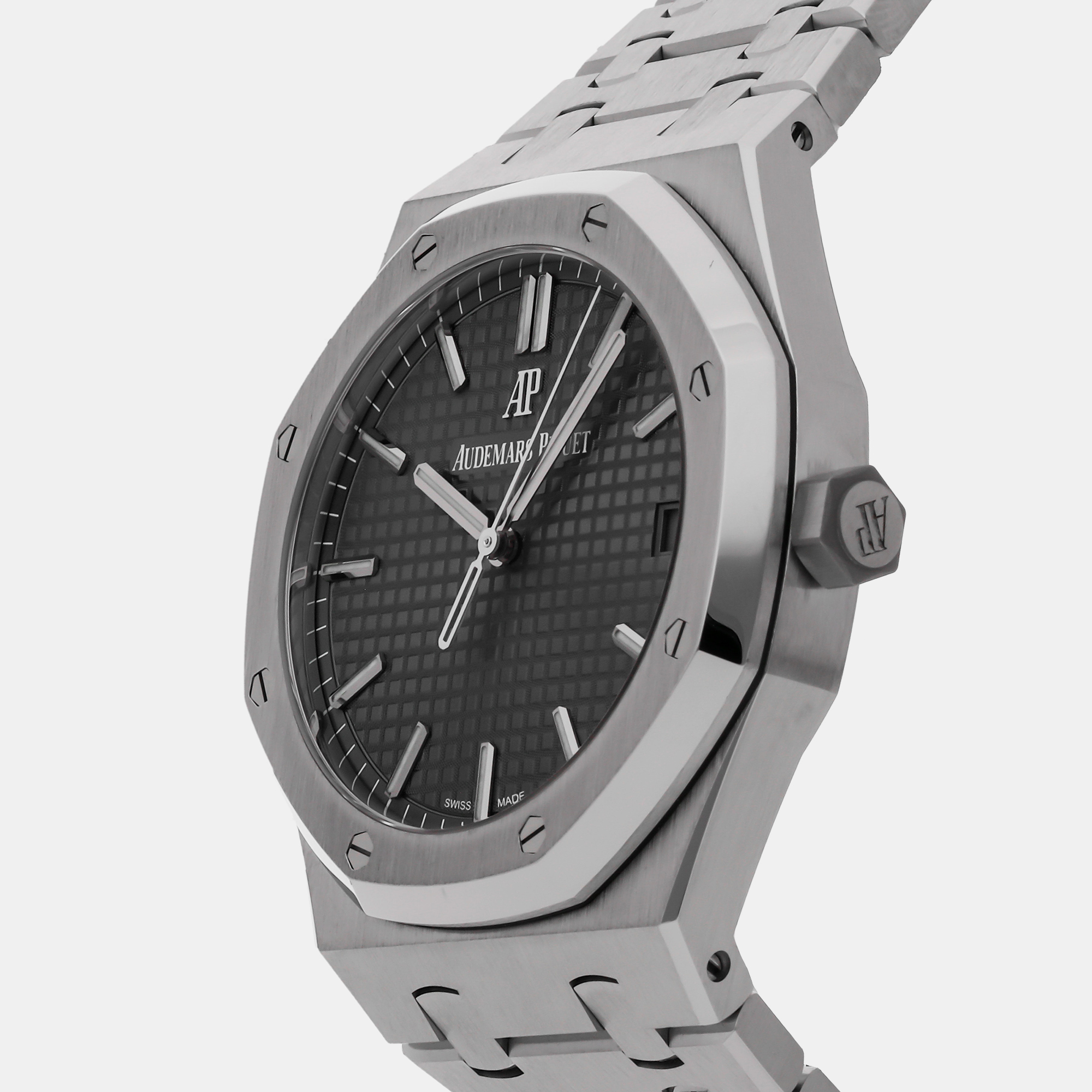 

Audemars Piguet Grey Stainless Steel Royal Oak 15500ST.OO.1220ST.02 Automatic Men's Wristwatch 41 mm