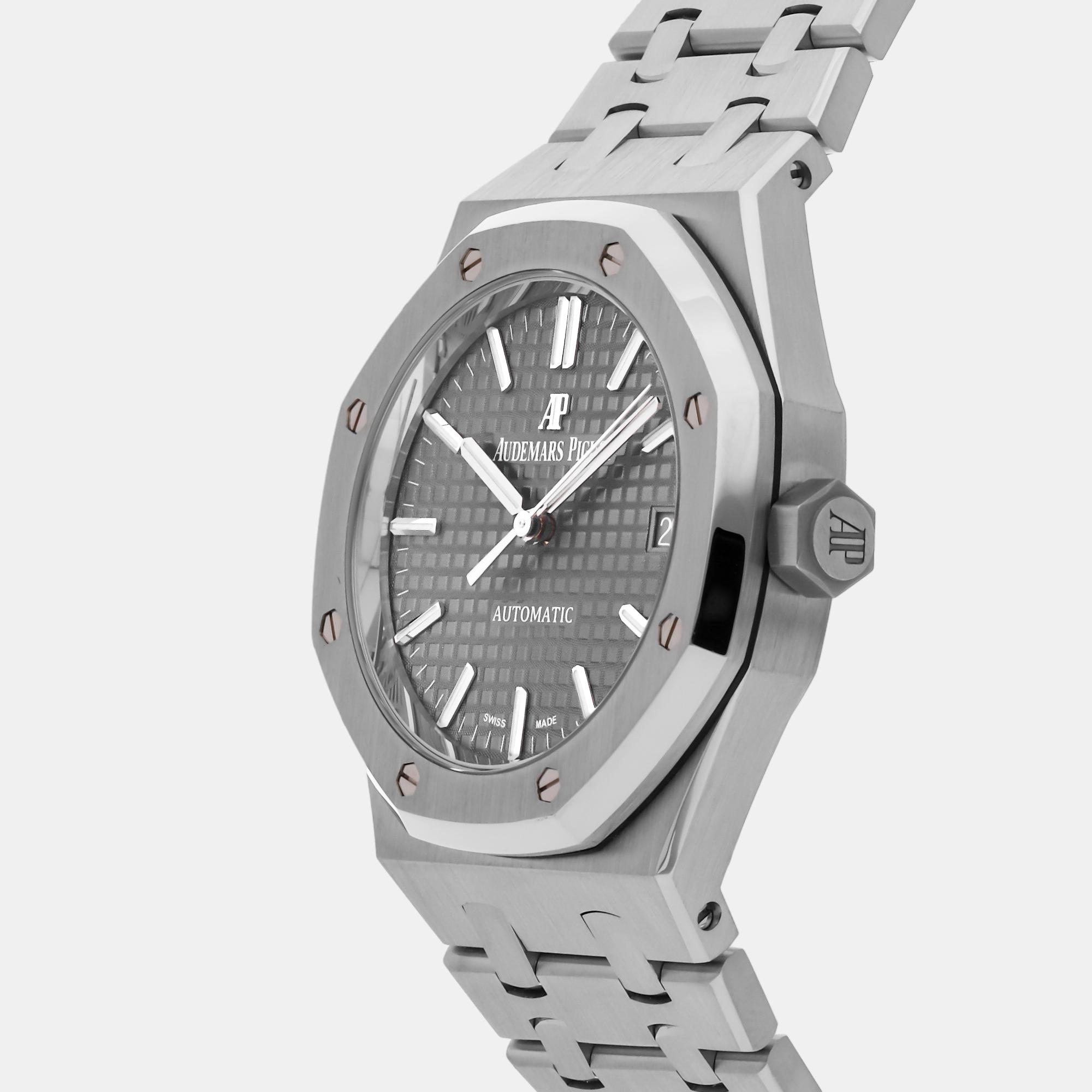 

Audemars Piguet Grey Stainless Steel Royal Oak Offshore 15450ST.OO.1256ST.02 Automatic Men's Wristwatch 37 mm