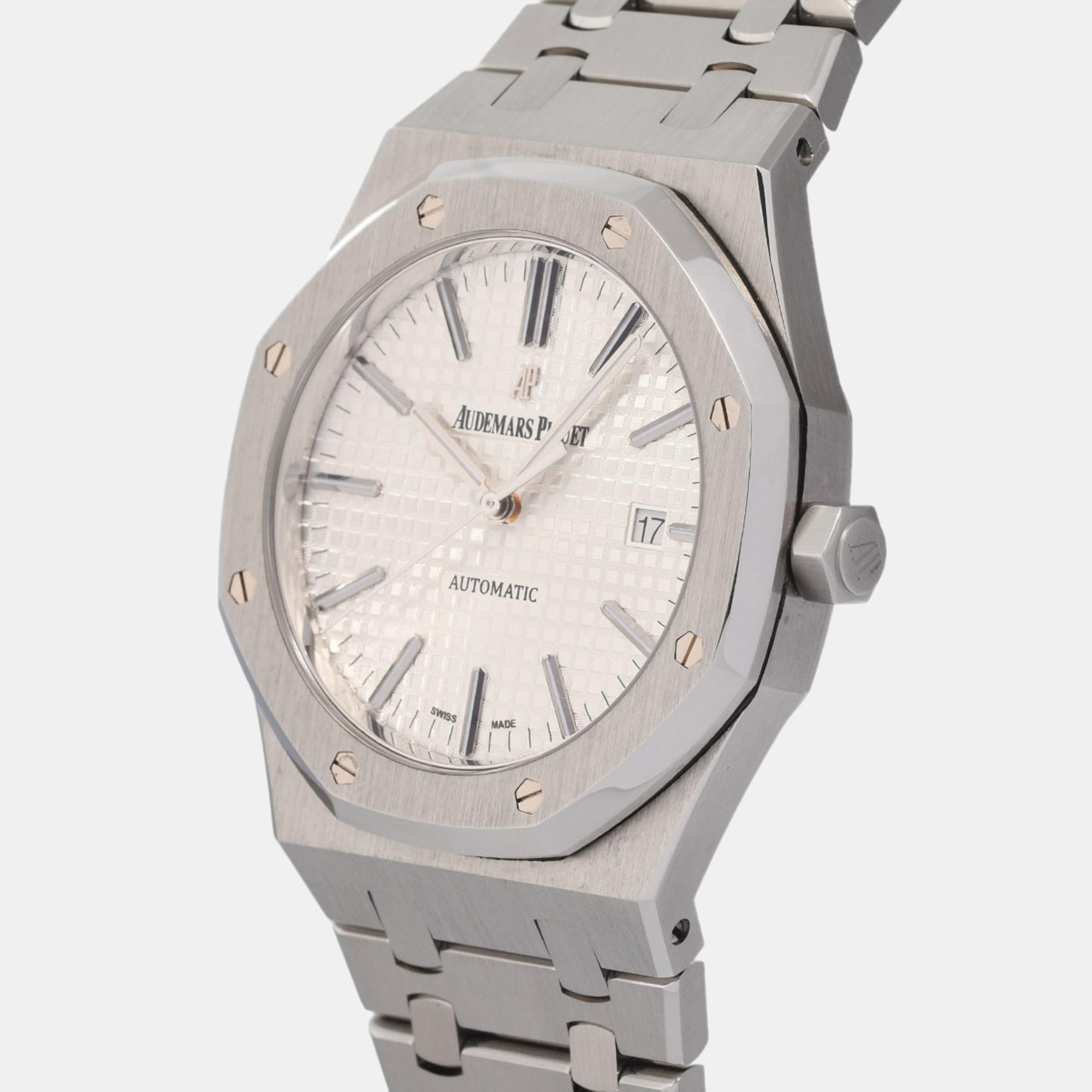 

Audemars Piguet Silver Stainless Steel Royal Oak 15400St Men's Watch 41 mm