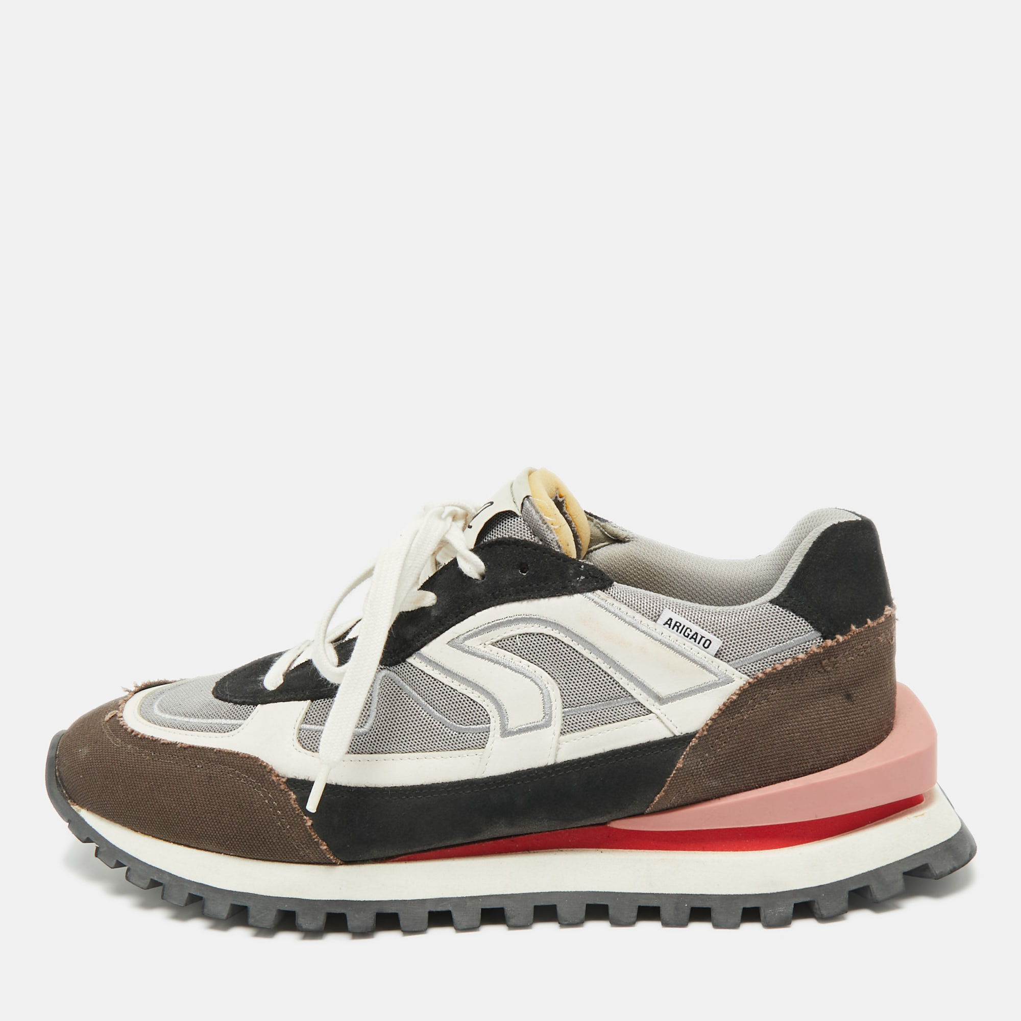 

Axel Arigato Tricolor Mesh and Canvas Sonar Low Top Sneakers Size, Multicolor