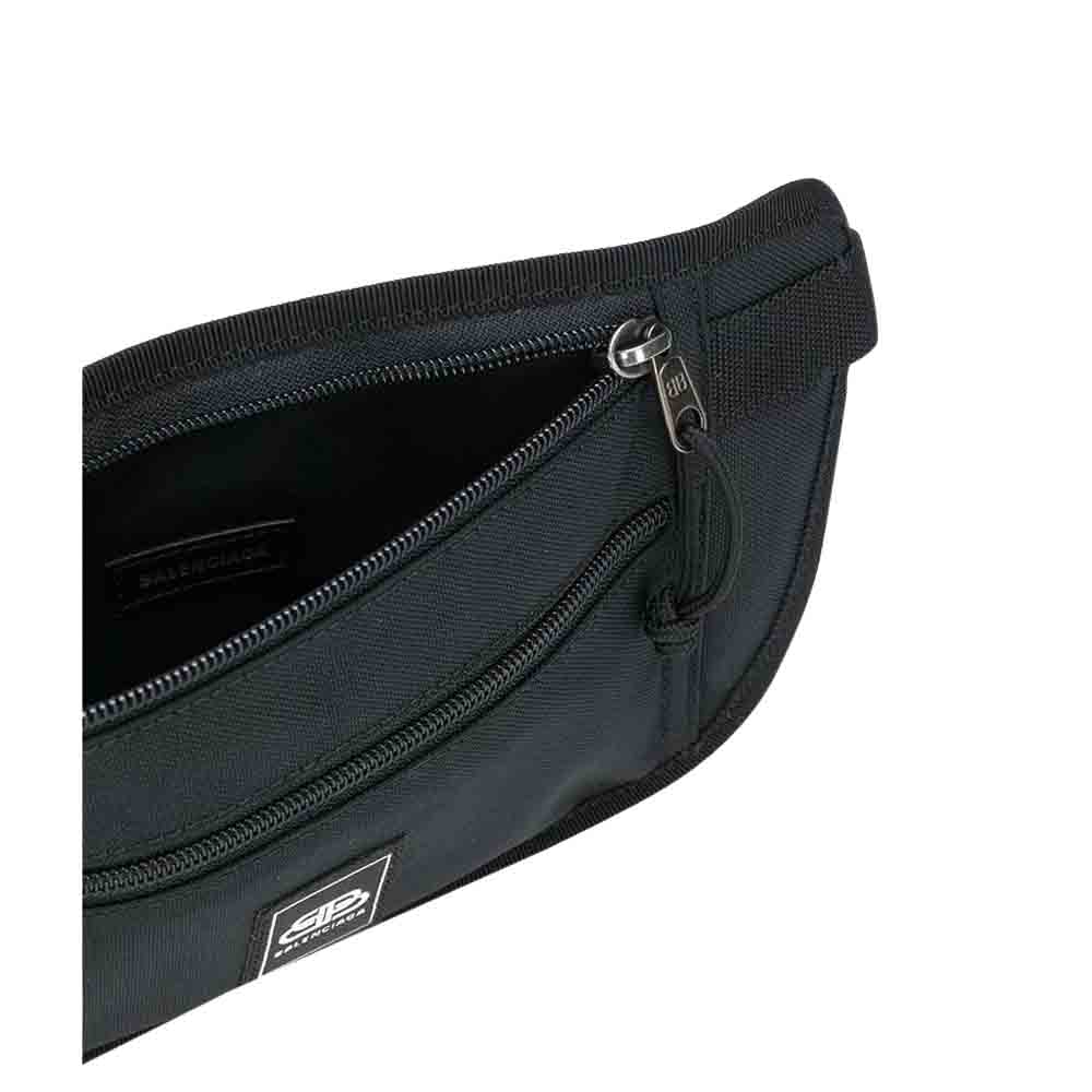 

Balenciaga Black Nylon Leather Belt Bag
