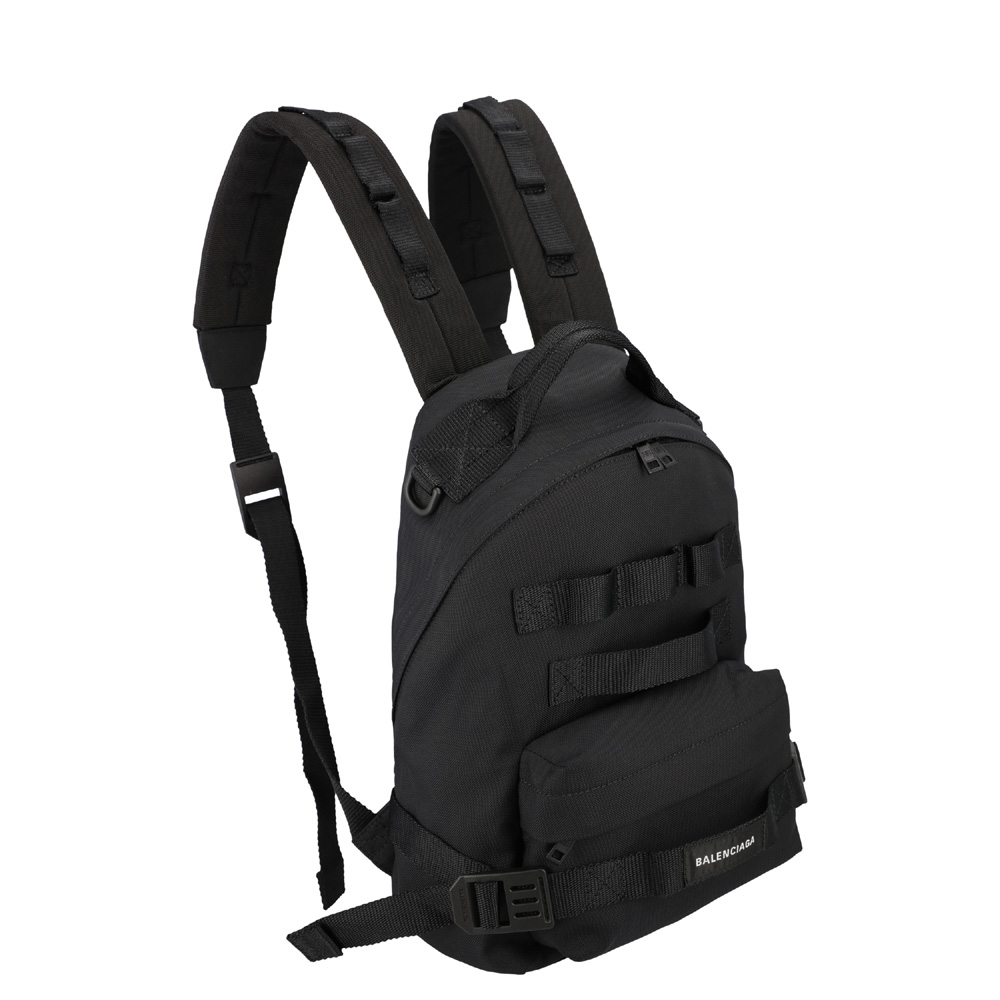

Balenciaga Black Nylon Army Multicarry Small Backpack