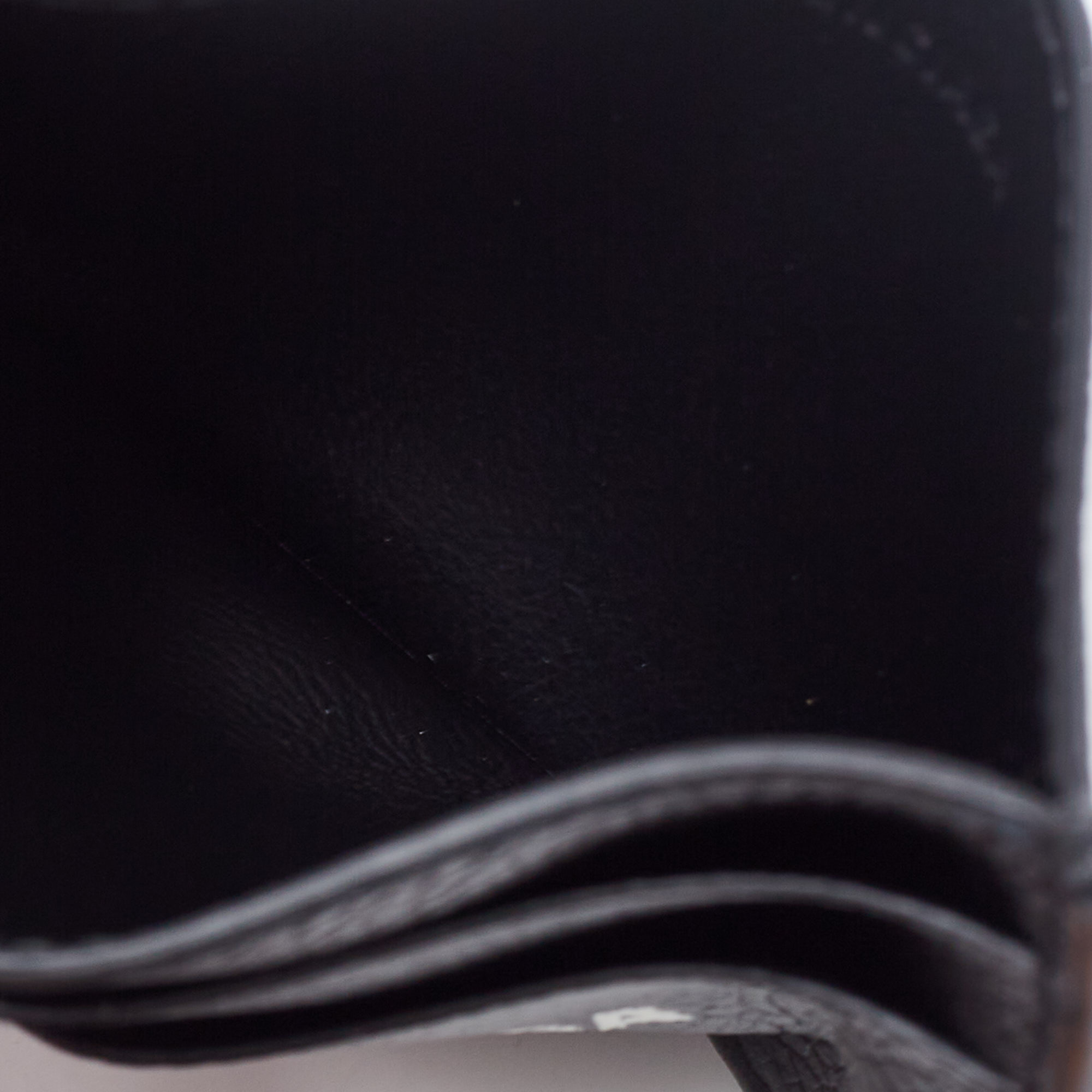 

Balenciaga Black Leather Logo Printed Card Holder