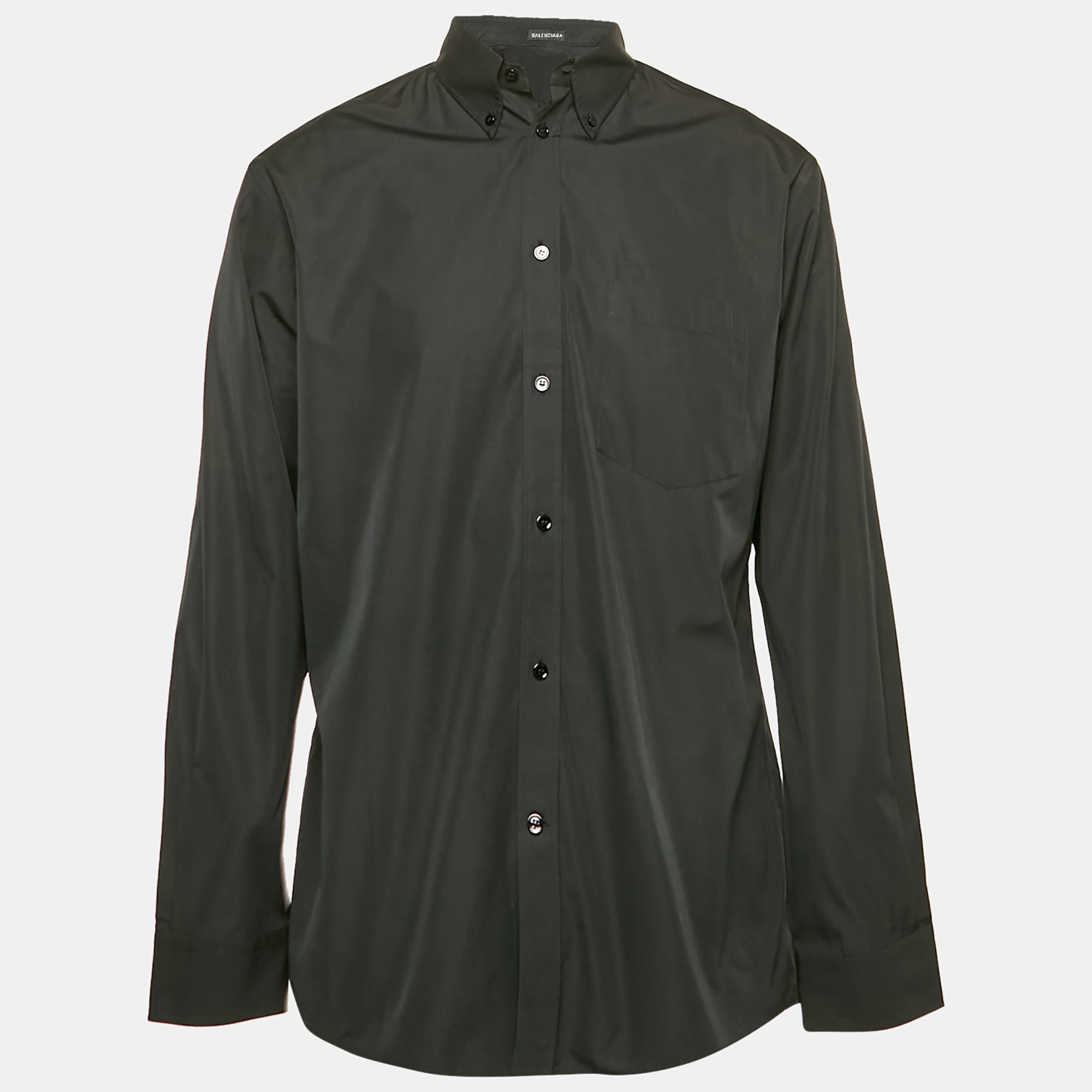 

Balenciaga Black Cotton Long Sleeve Shirt M