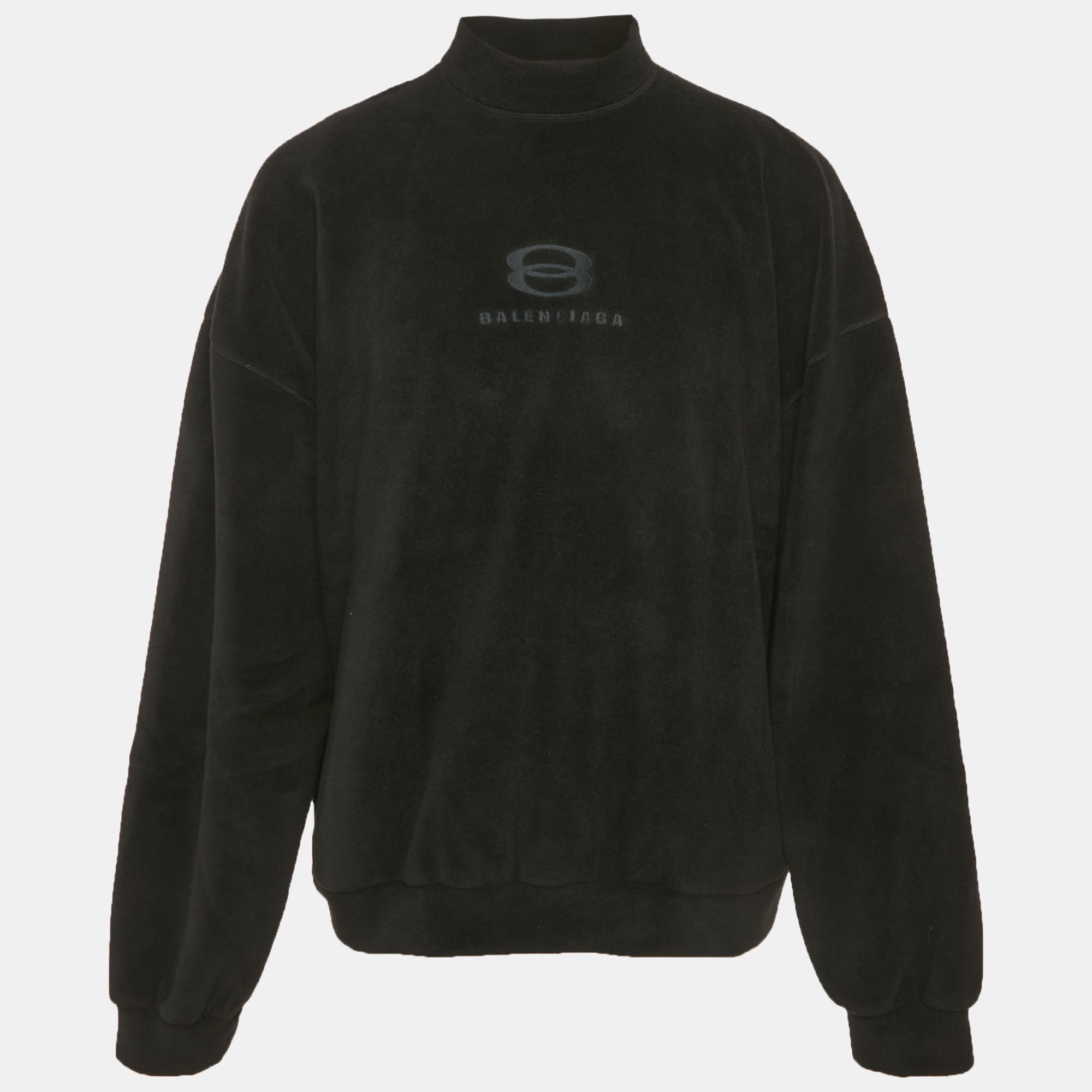

Balenciaga Unisex Black Unity Embroidered Faux Fleece Sweatshirt XXS