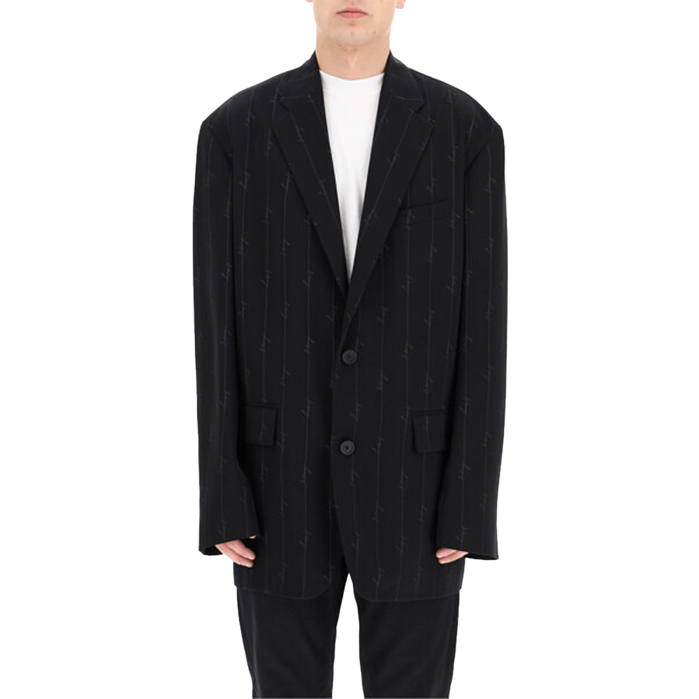 

Balenciaga Black Signature Oversized Blazer Size EU 48