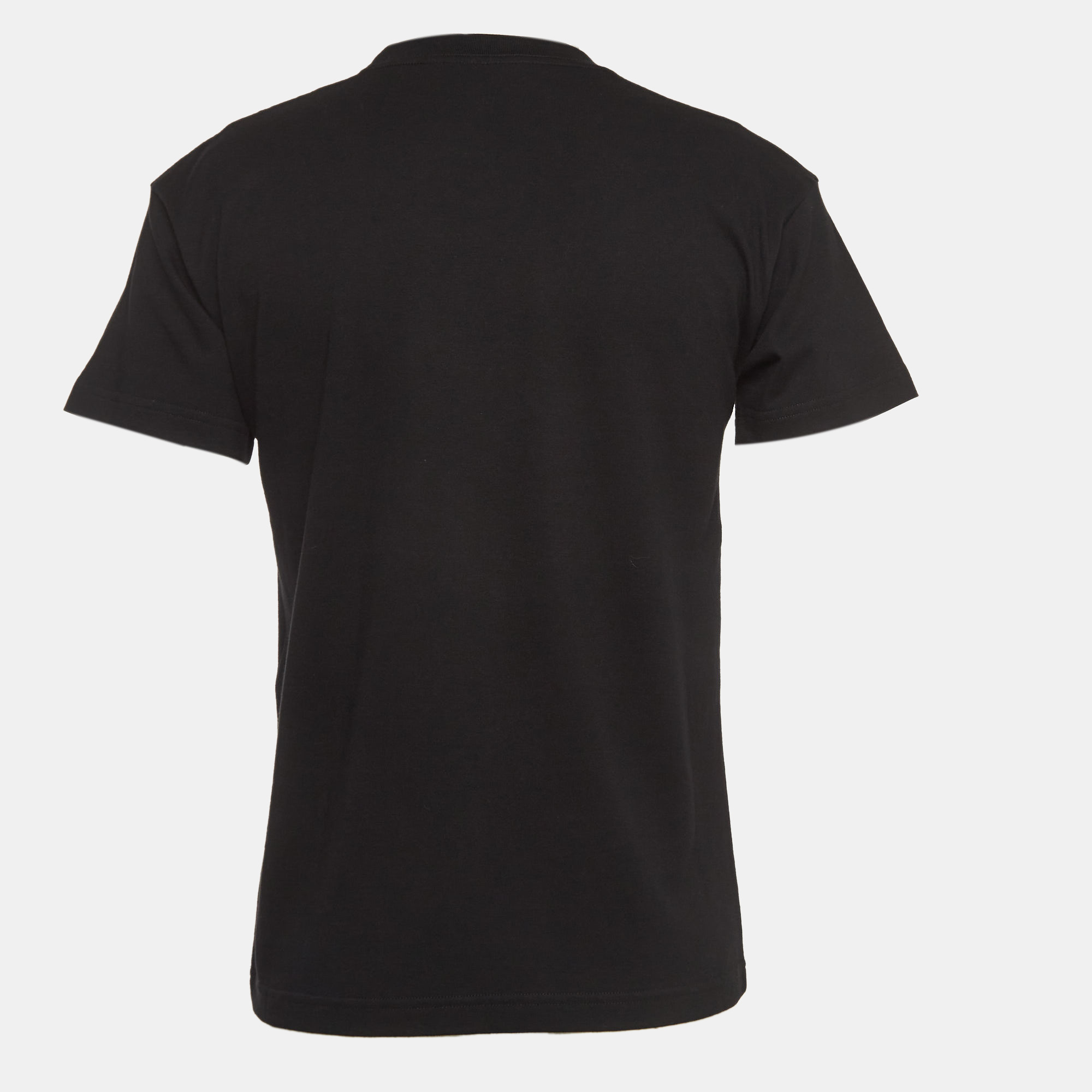

Balenciaga Black Graphic Print Cotton T-Shirt