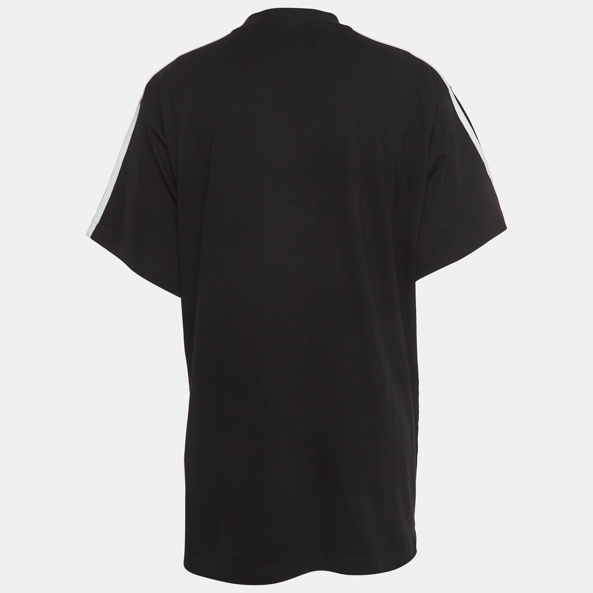 

Balenciaga X Adidas Black Cotton 3-Stripes Oversized T-Shirt