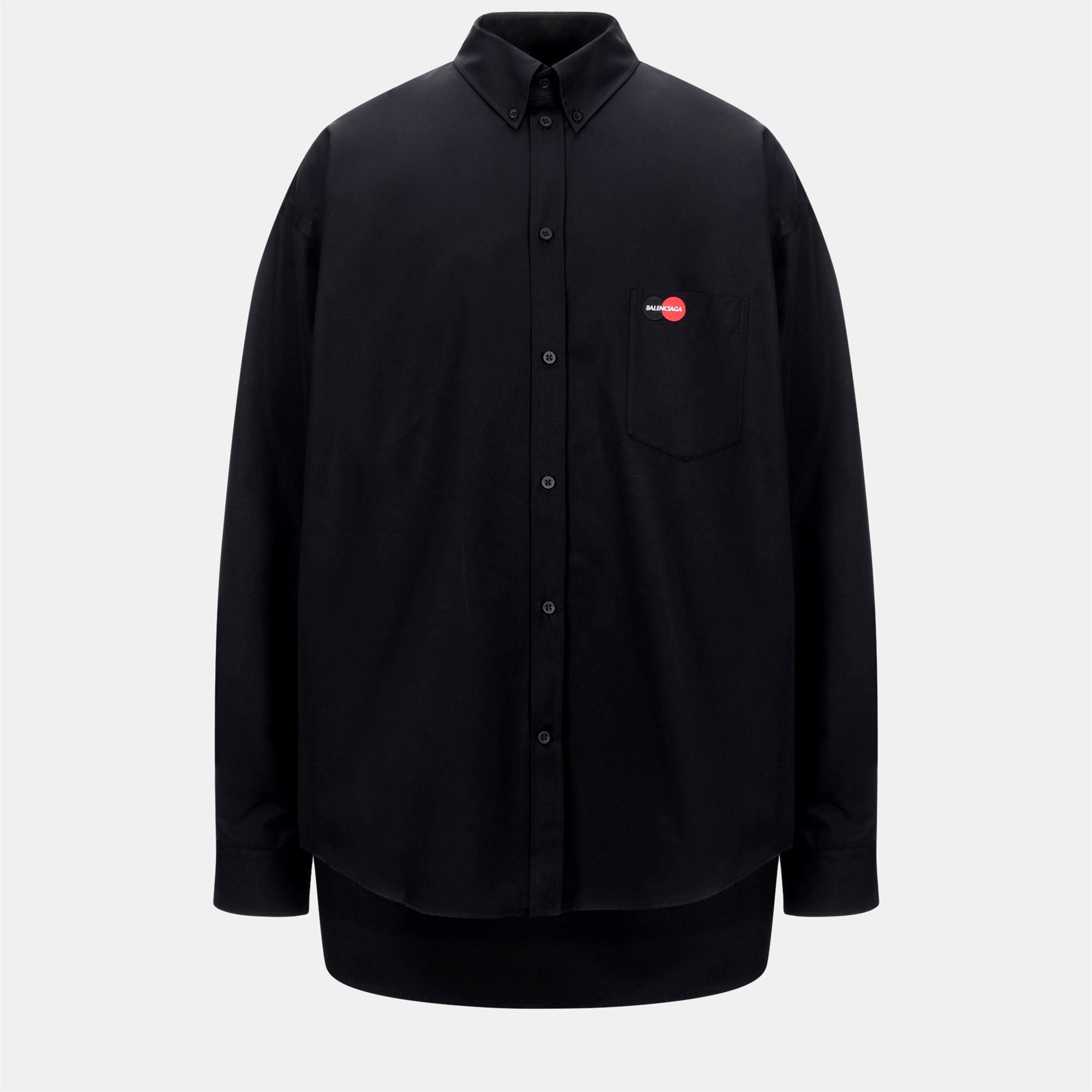 Pre-owned Balenciaga Cotton Shirt 38 In Black