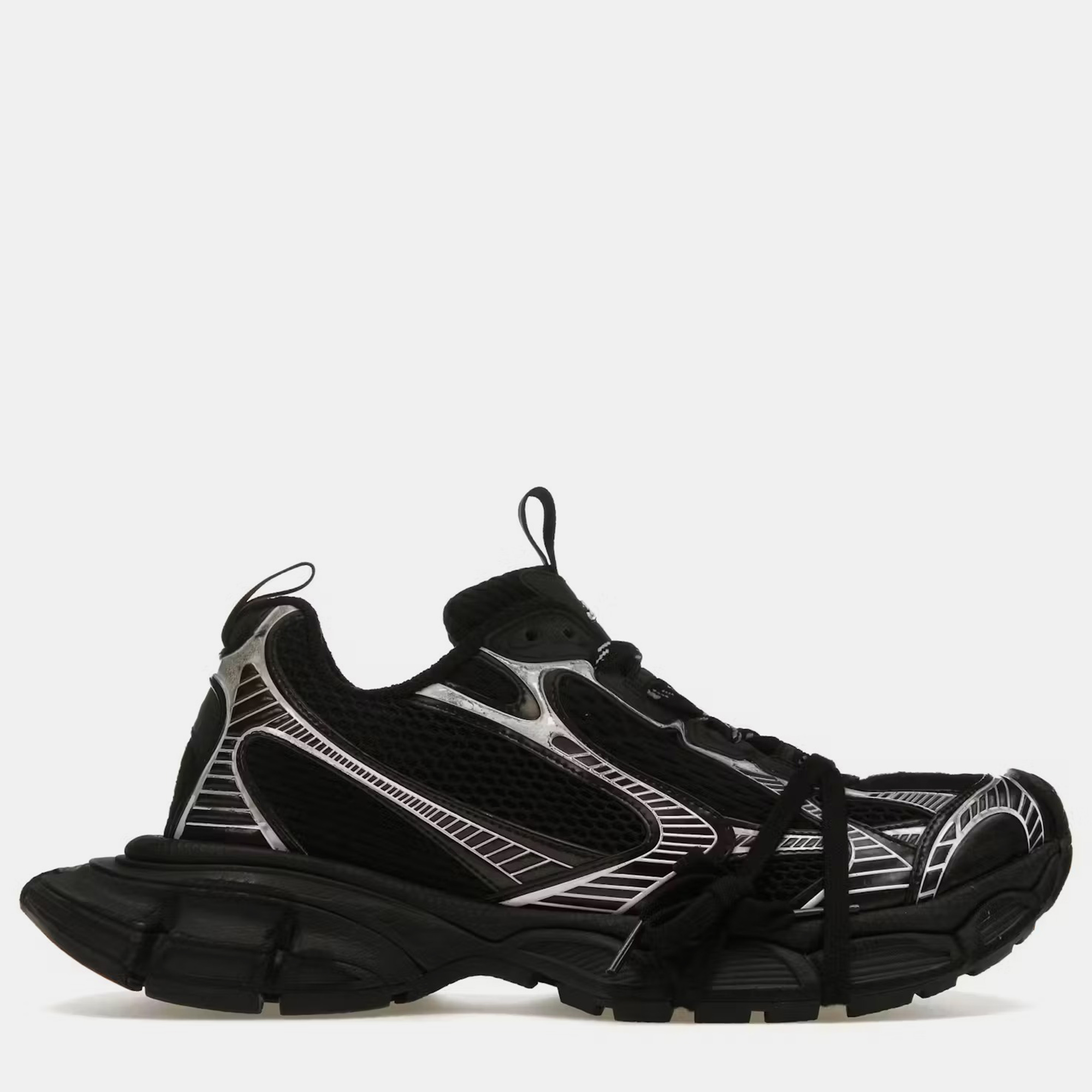 

Balenciaga Black/Silver Mesh and Leather 3XL Sneaker EU