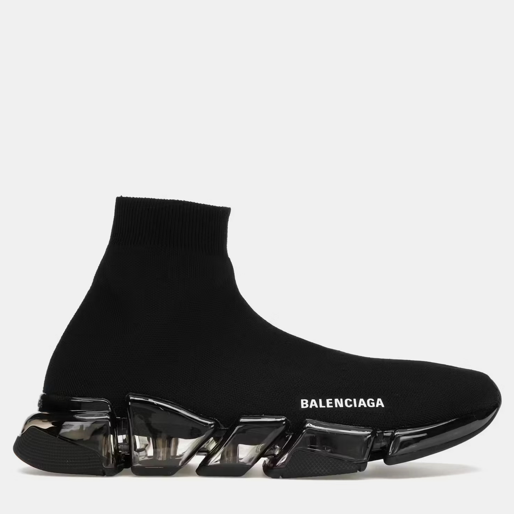 

Balenciaga Black Nylon Speed 2.0 Clear Sole Sneaker EU