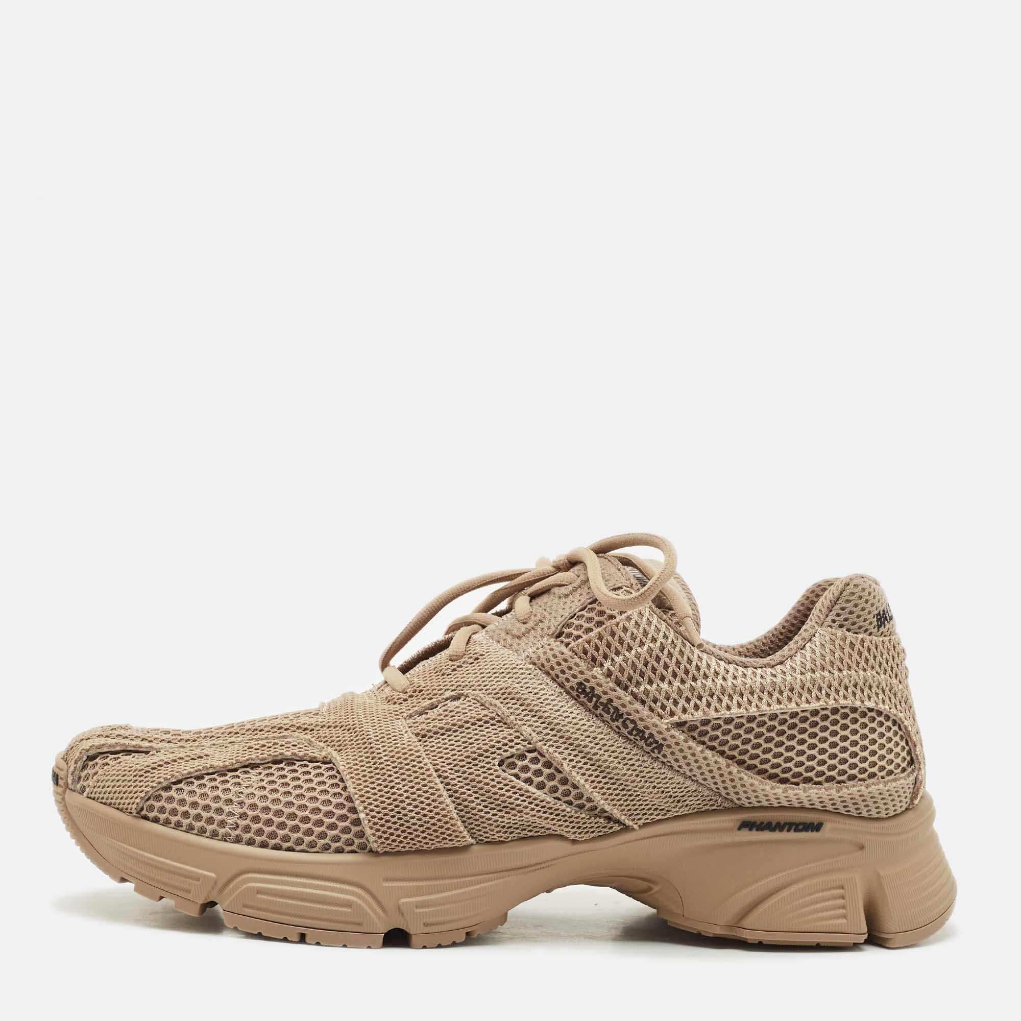 

Balenciaga Dark Beige Mesh Phantom Sneakers Size
