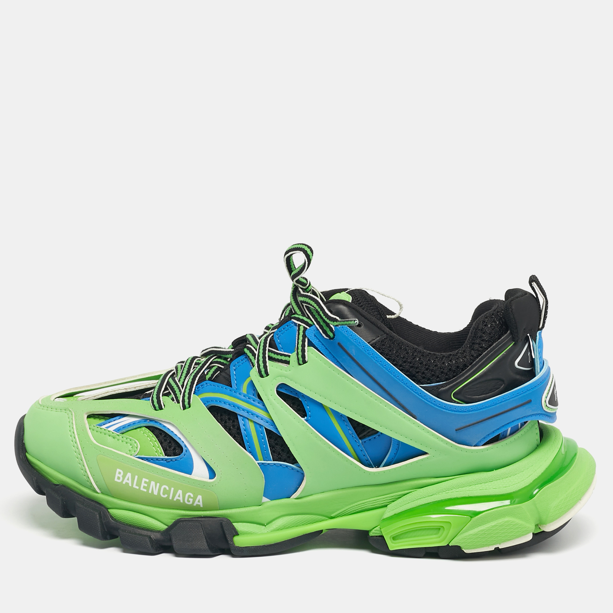 

Balenciaga Multicolor Leather and Mesh Triple S Lace Up Sneakers Size 40