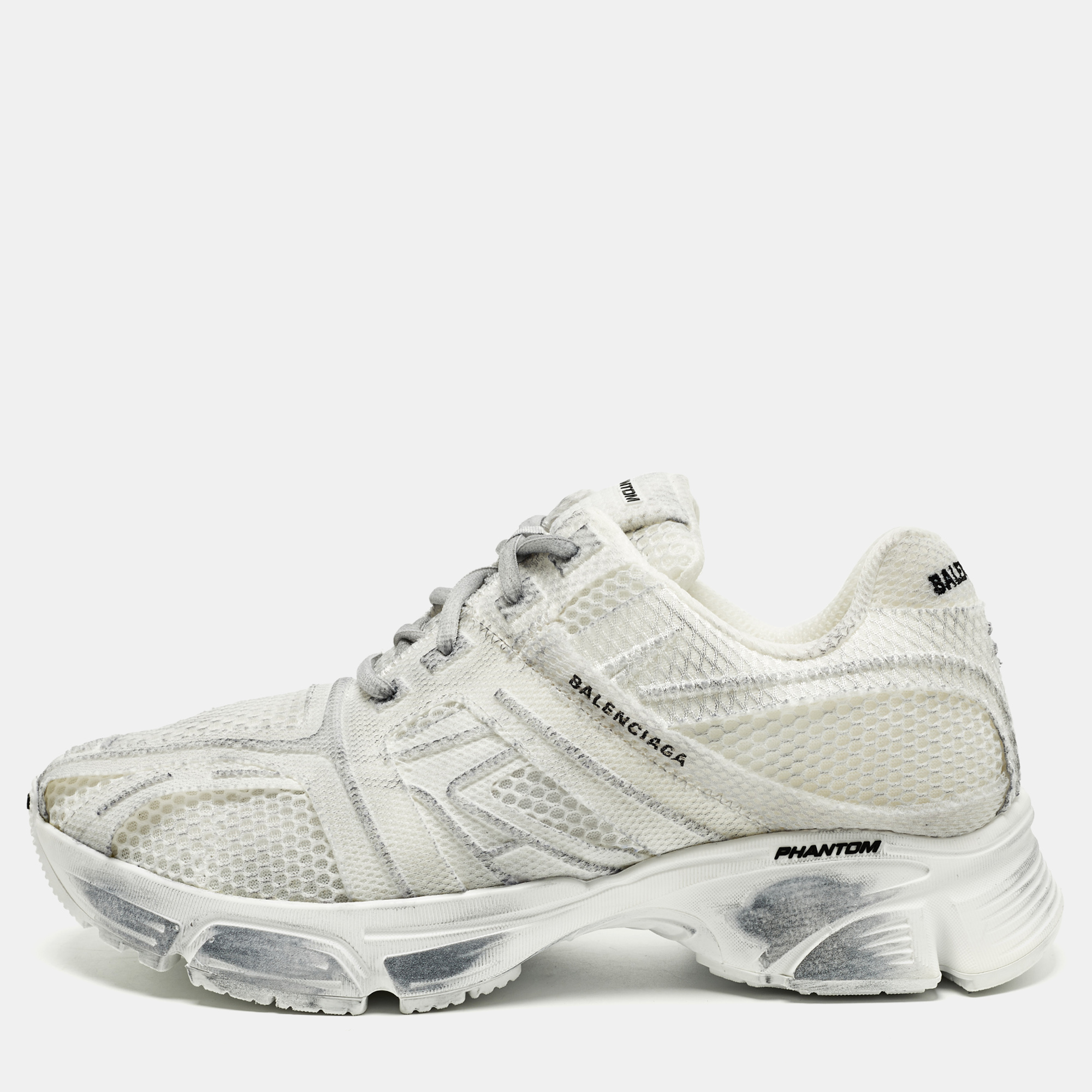 

Balenciaga Phantom Size  White/Grey Mesh Low Top Sneakers