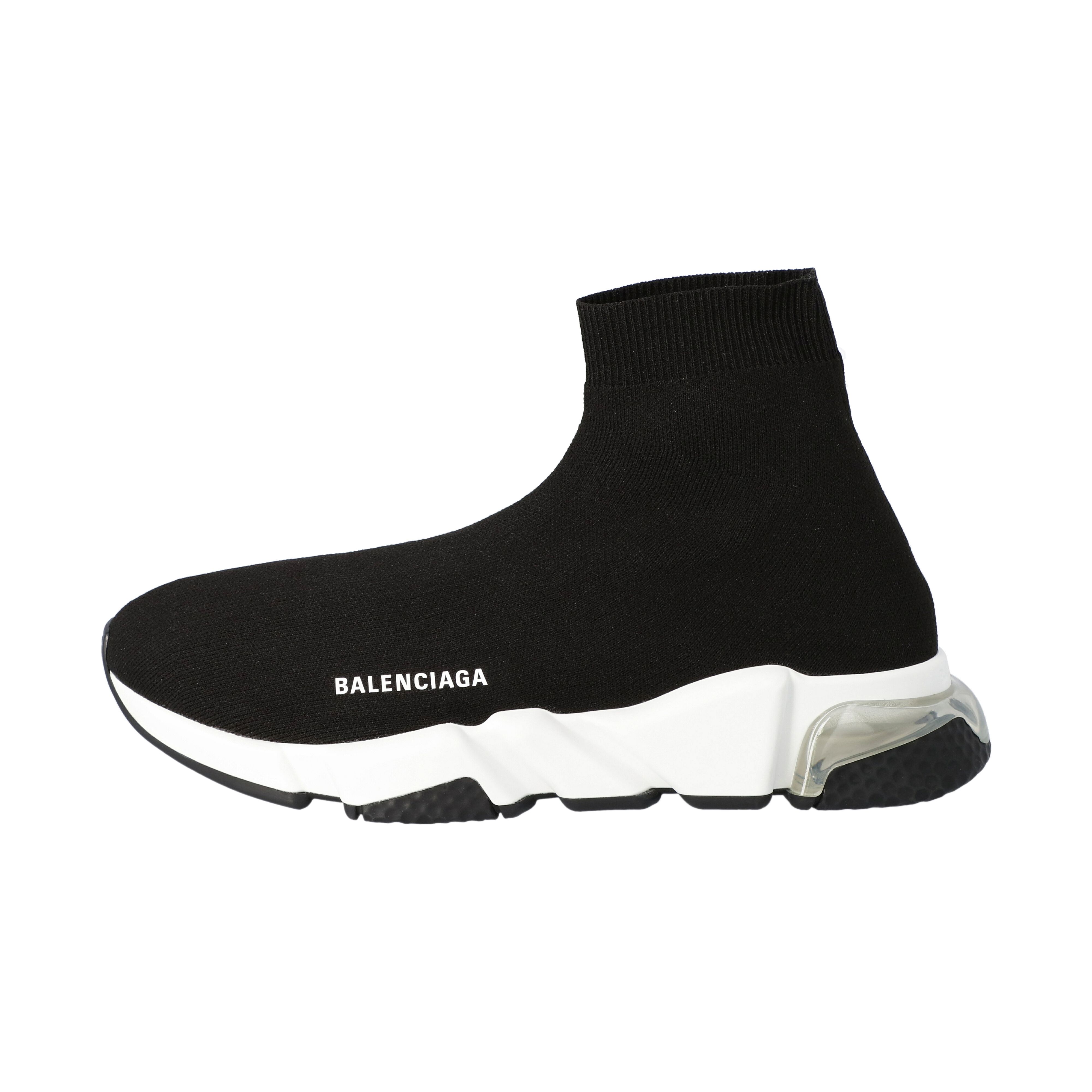 

Balenciaga Black Knit Speed Clear Sole Sneakers Size