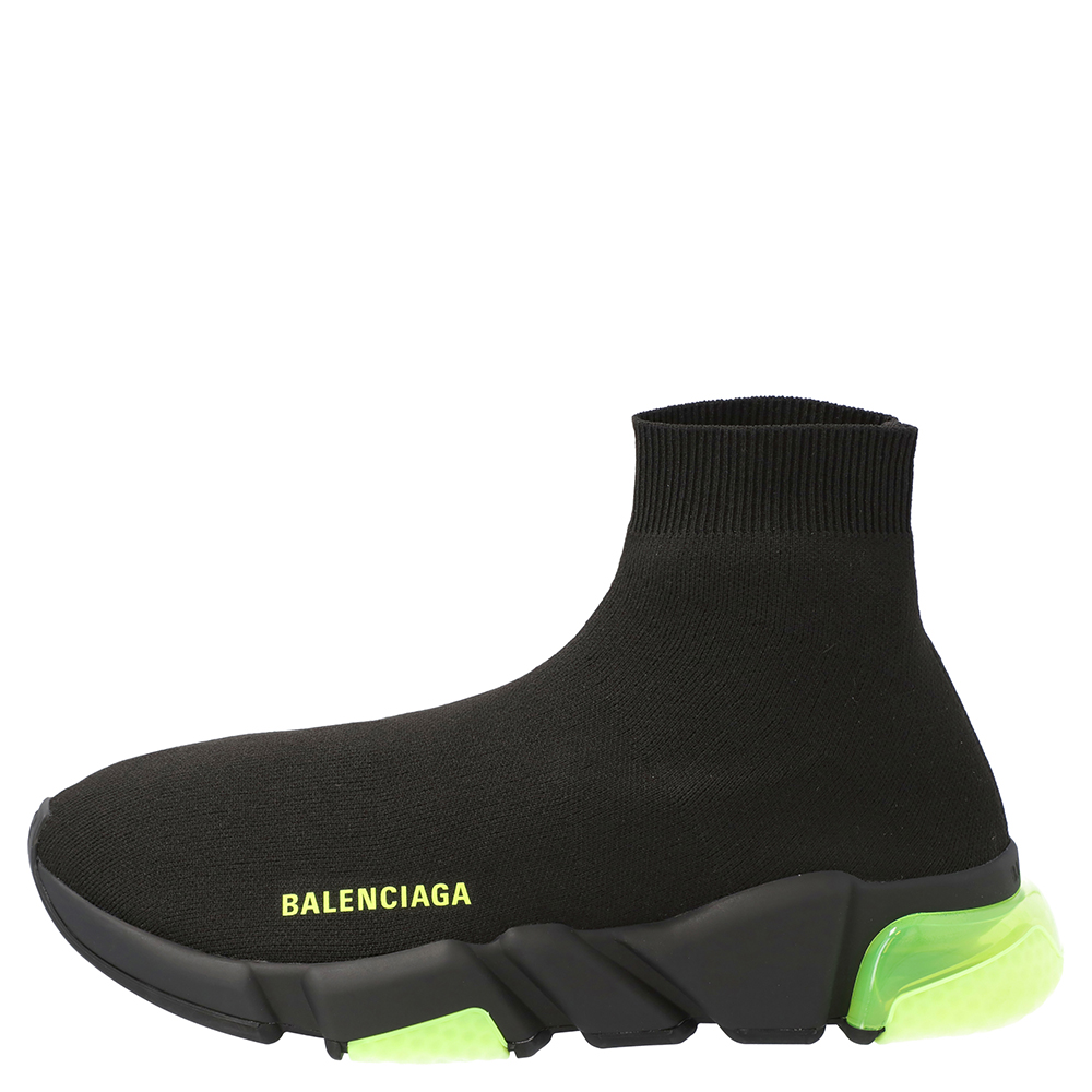 

Balenciaga Yellow Fluo Speed Clearsole Trainers Size EU, Black