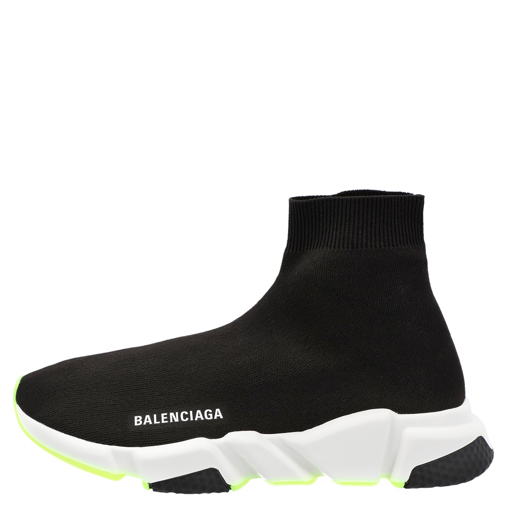 

Balenciaga Black/Neon Green Speed Sock Sneakers EU