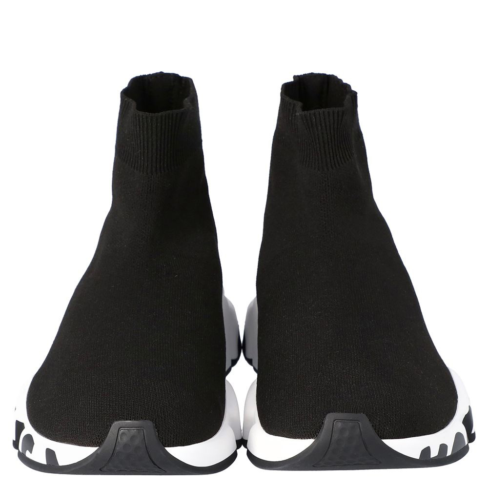 

Balenciaga Black Knit Speed Graffiti Sole Sneakers Size EU