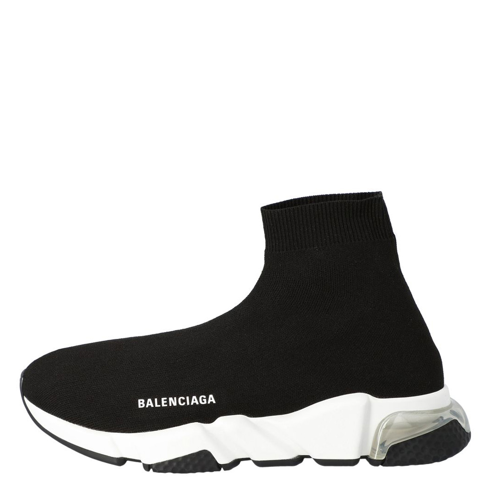 

Balenciaga Black Speed Clear Sole Sneakers Size EU
