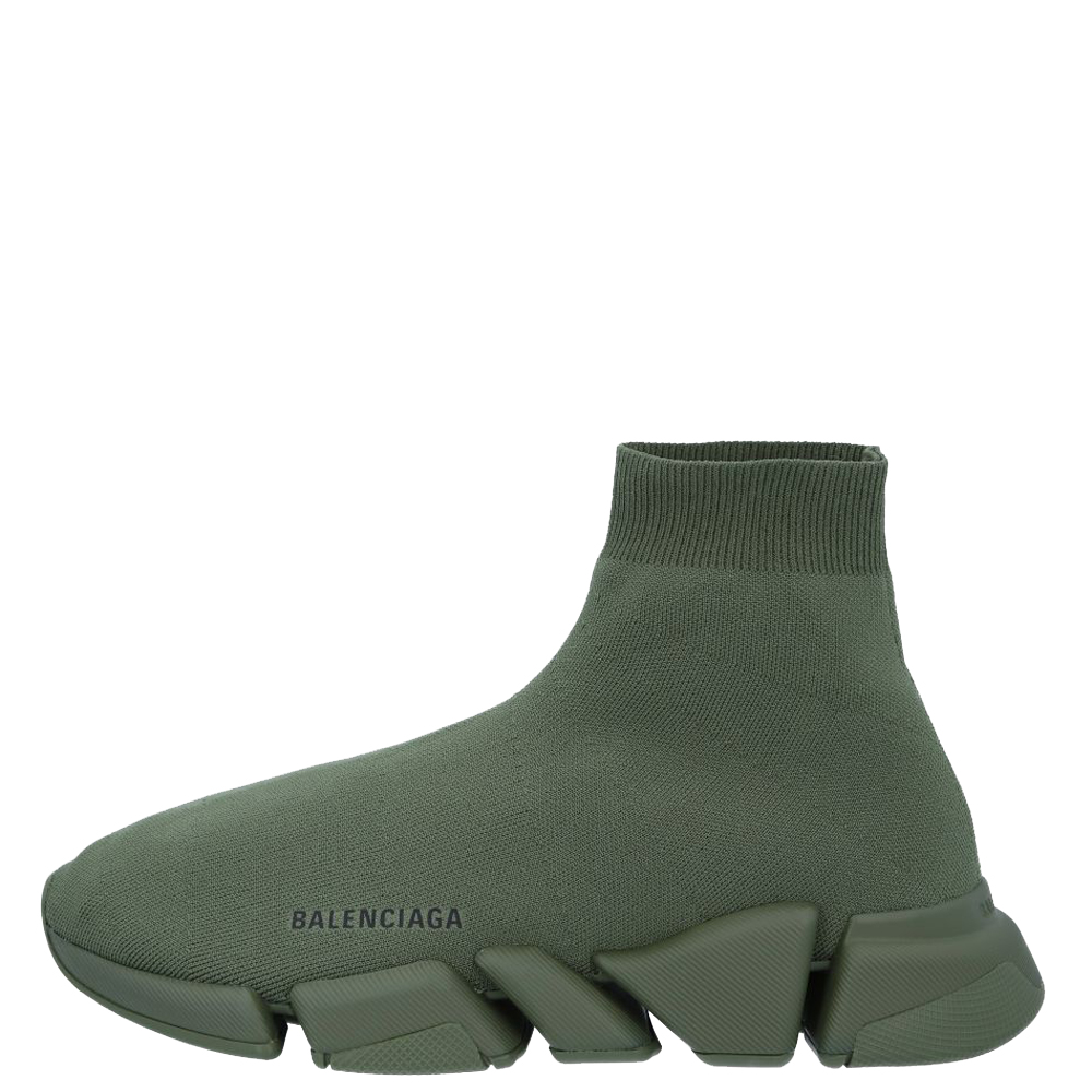 

Balenciaga Green Knit Speed.2 Sneakers Size EU