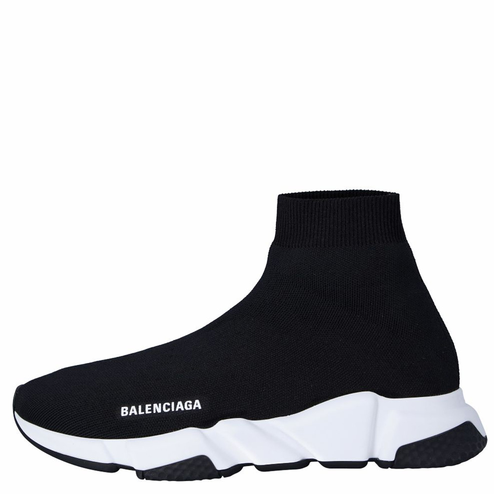 

Balenciaga Black Knit Speed Sneakers Size EU