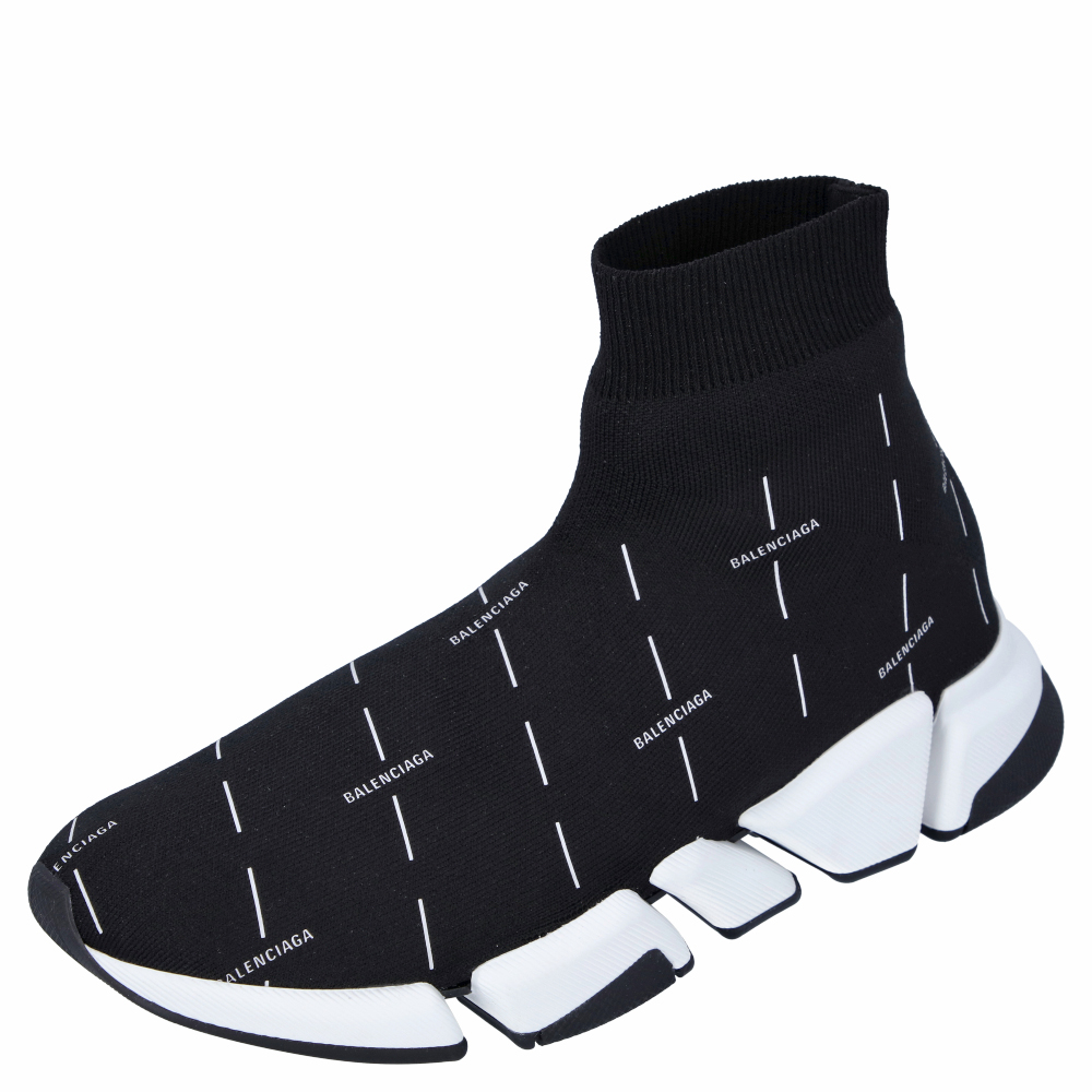 Pre-owned Balenciaga Black Speed 2.0 Sneakers Size Eu 40