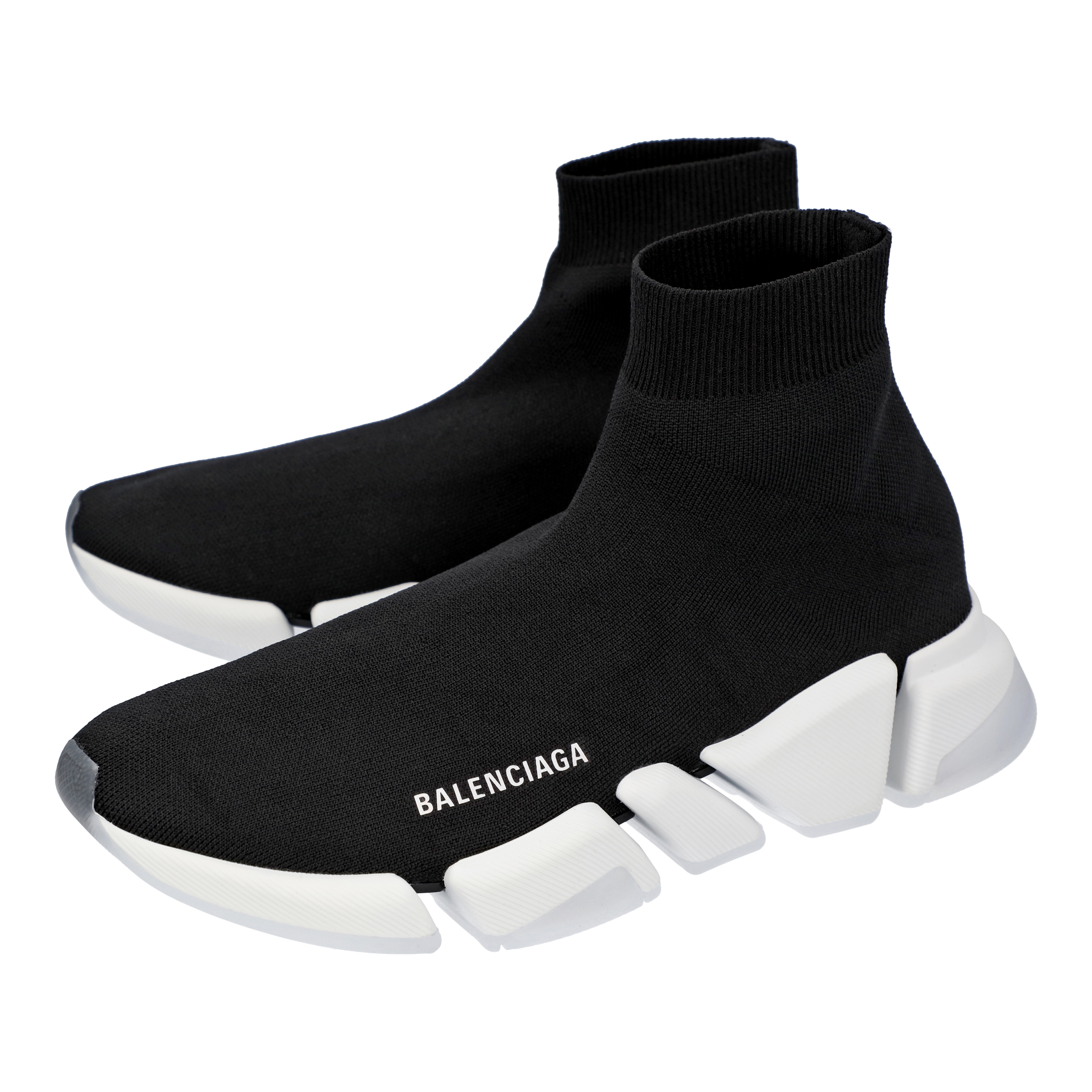 

Balenciaga Black/White Speed 2.0 Sneakers EU