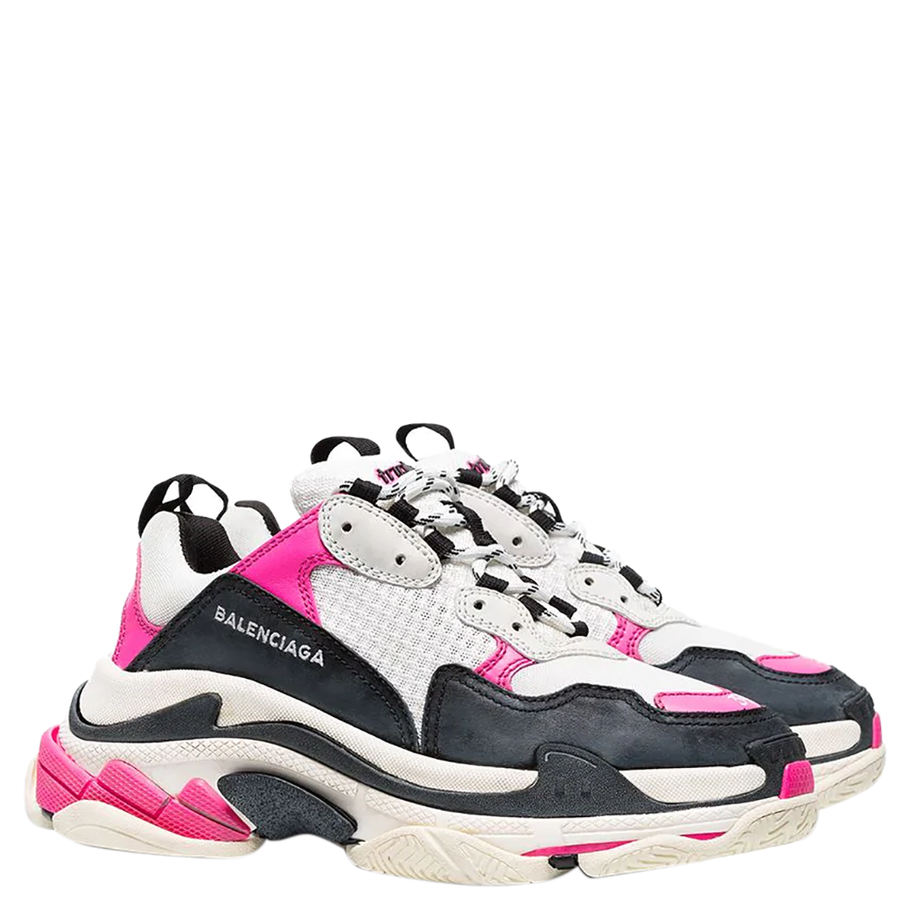 

Balenciaga Rose Pink Triple S Sneakers Size EU, Black