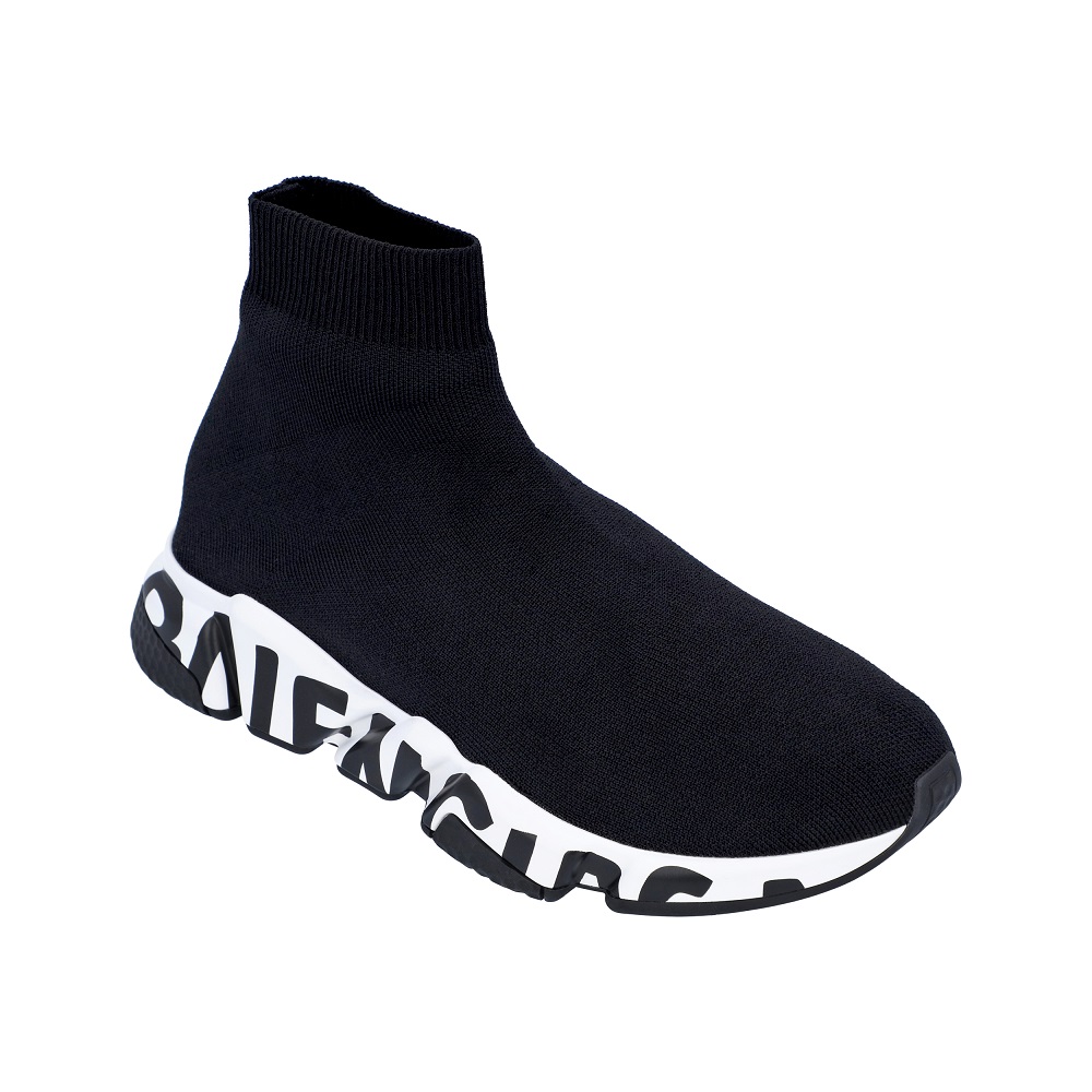 

Balenciaga Black Men's Speed Graffiti Sneaker EU