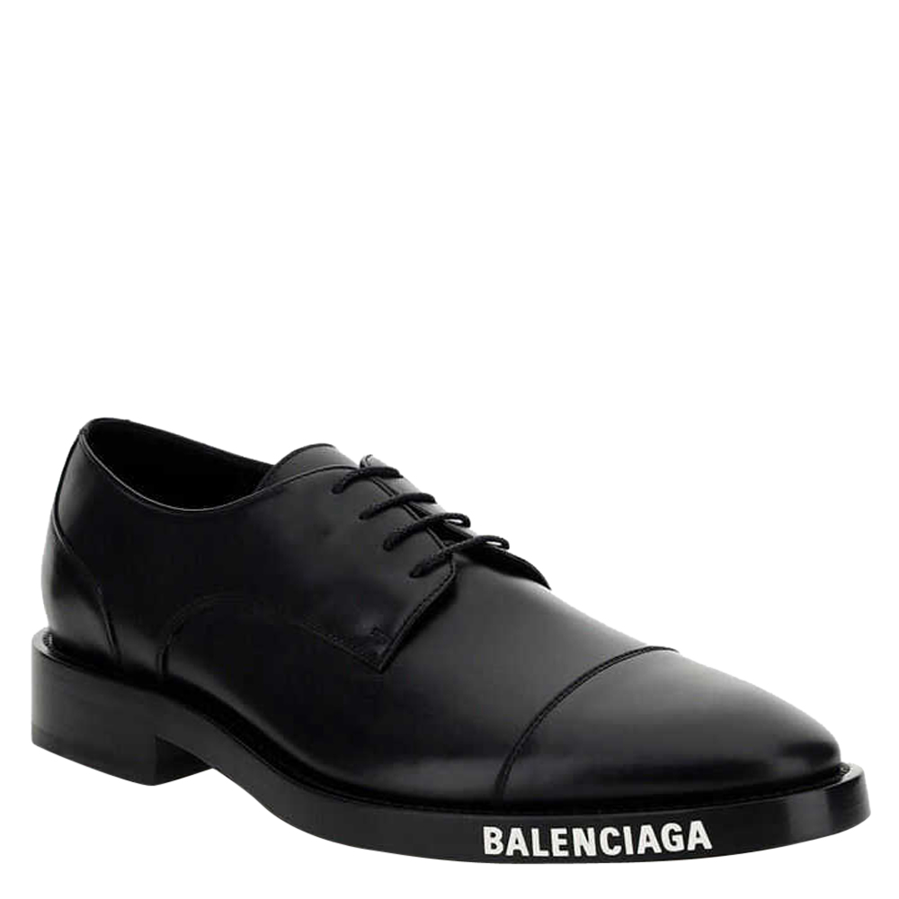 

Balenciaga Black Leather Derby Shoes Size IT