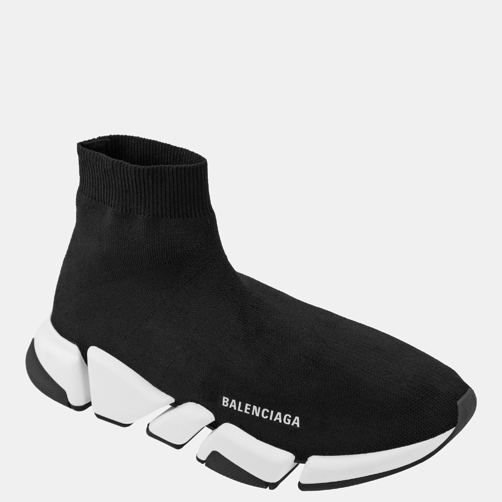 

Balenciaga Black/White Speed 2.0 Sneakers Size EU