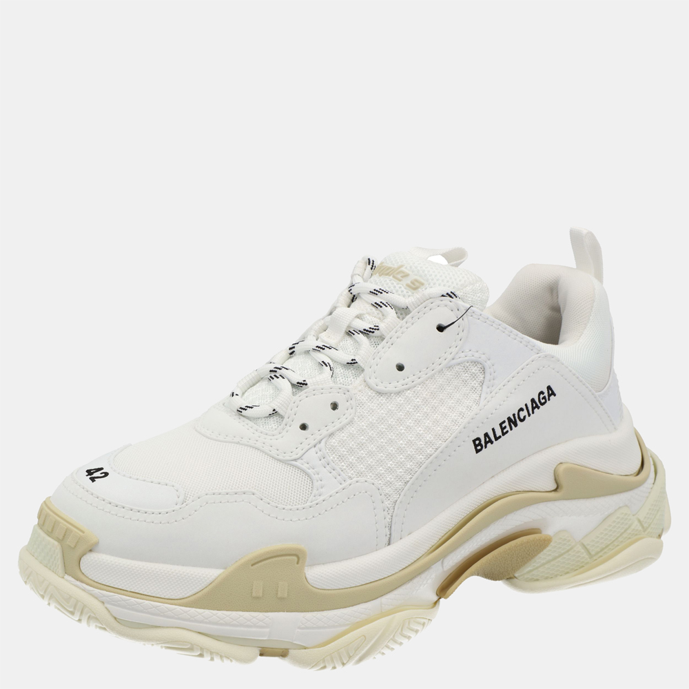 

Balenciaga White Triple S Sneakers Size EU
