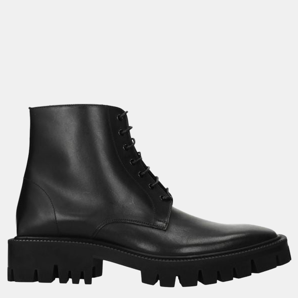 

Balenciaga Black Leather Ankle Boots Size US 8 EU