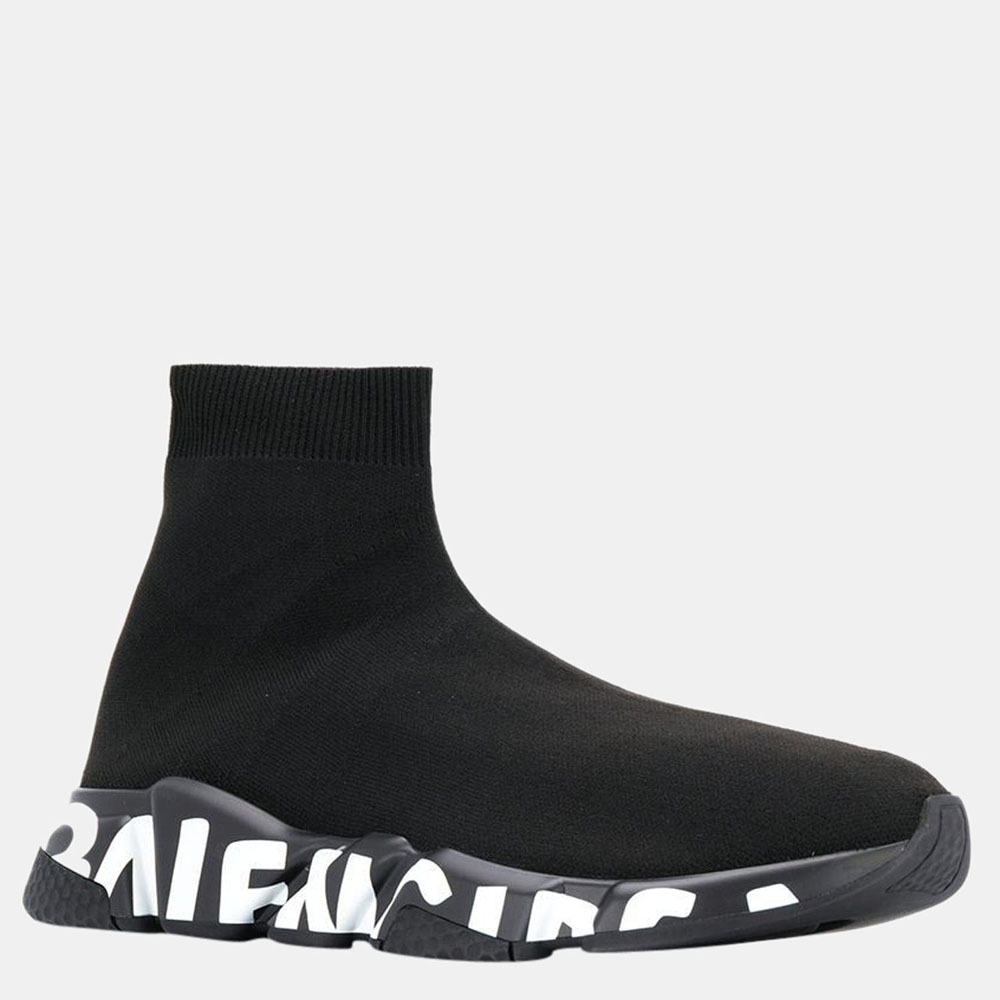 

Balenciaga Black/White Speed Graffiti Sneaker Size FR