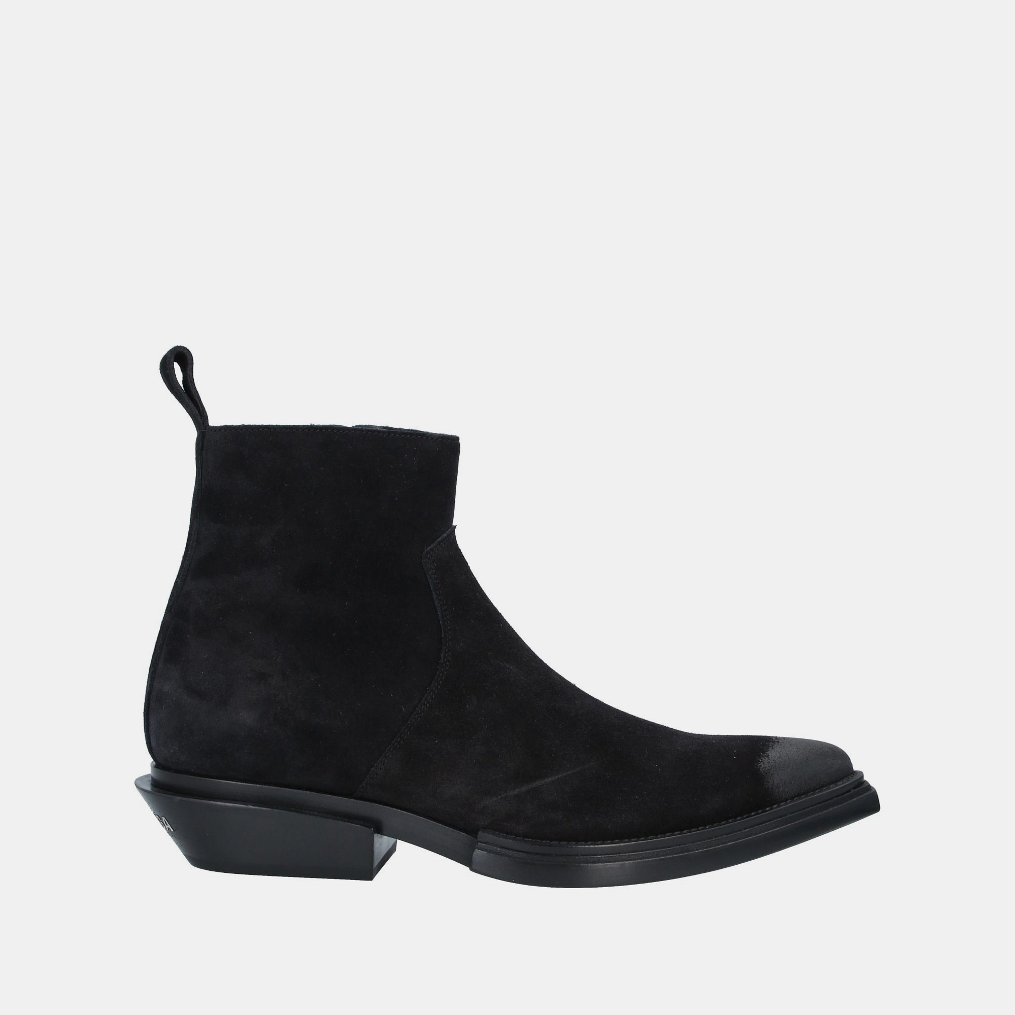 

Balenciaga Black Suede Ankle Boots Size