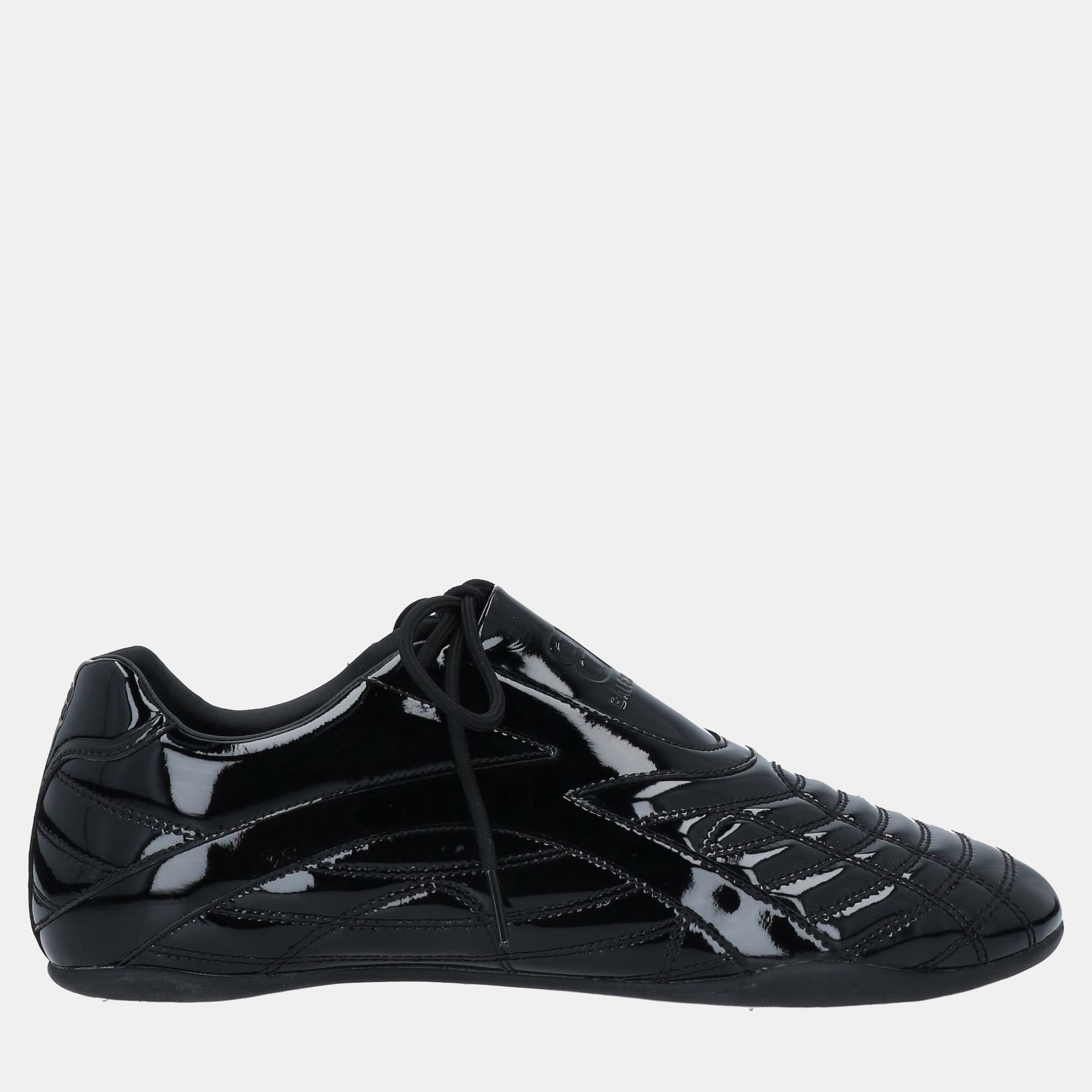 

Balenciaga Patent Leather Lace-Up Sneakers Size, Black