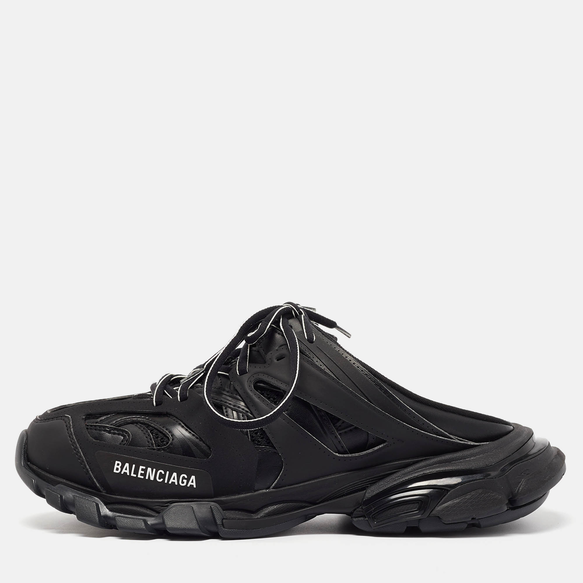 

Balenciaga Black Mesh Track Mule Sneakers Size