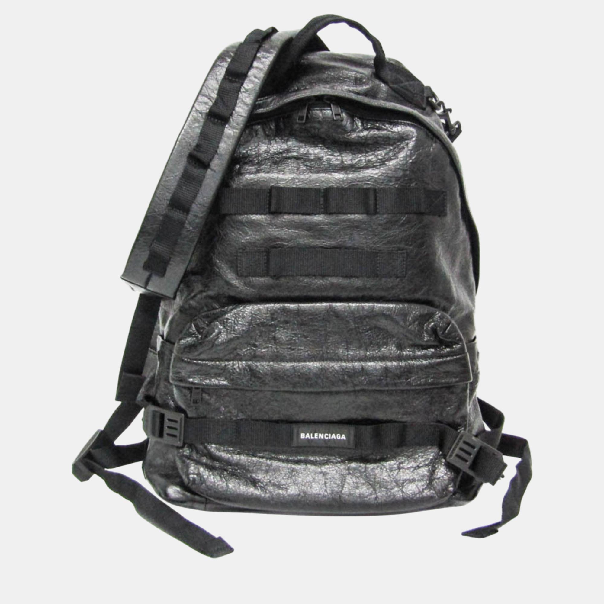 

Balenciaga Black Leather/Polyamide Army Backpack