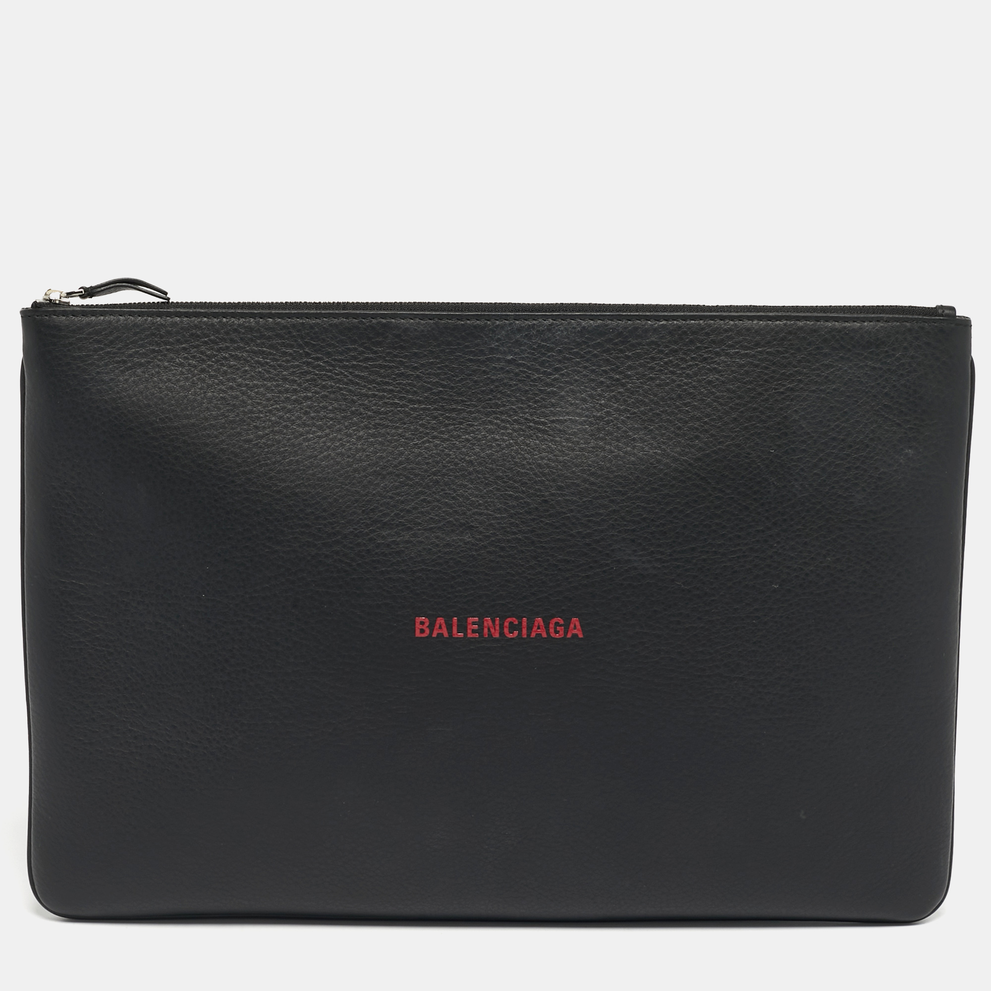 

Balenciaga Black Leather Everyday Zip Pouch