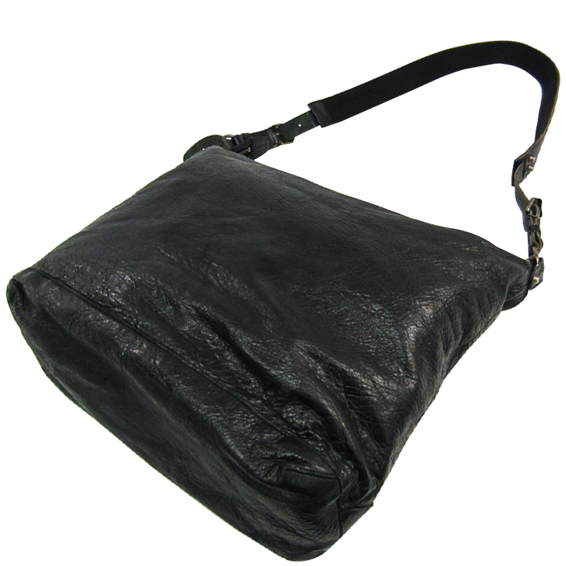 

Balenciaga Dark Green Leather Messenger Bag
